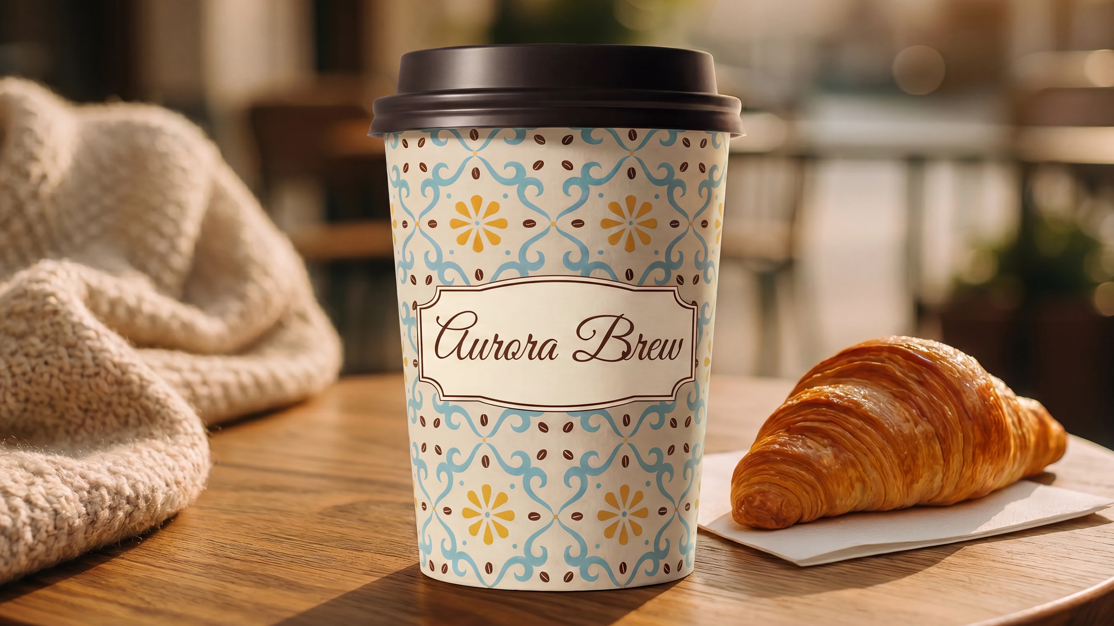 Brand Identity for Aurora Brew Coffee Shop — Изображение №11 — Брендинг на Dprofile