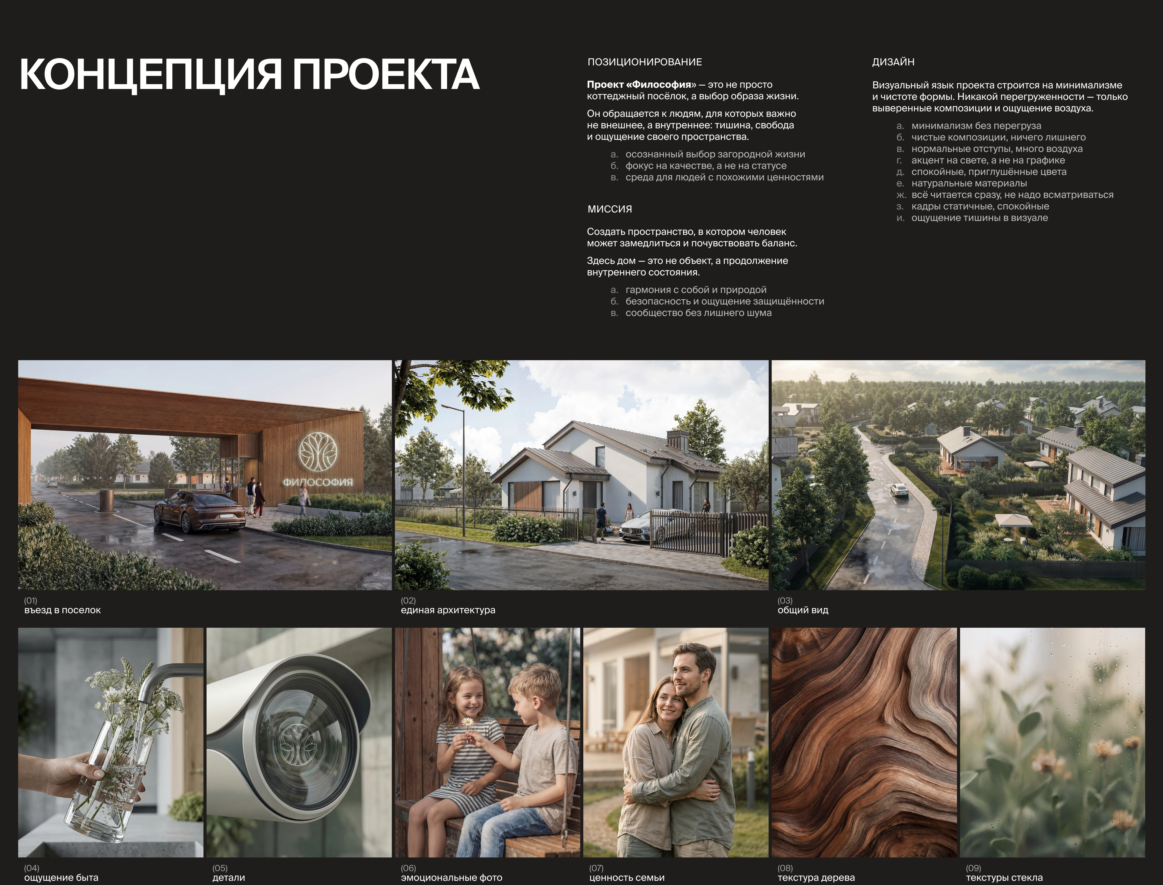 Философия: айдентика для коттеджного поселка — Изображение №2 — Брендинг на Dprofile