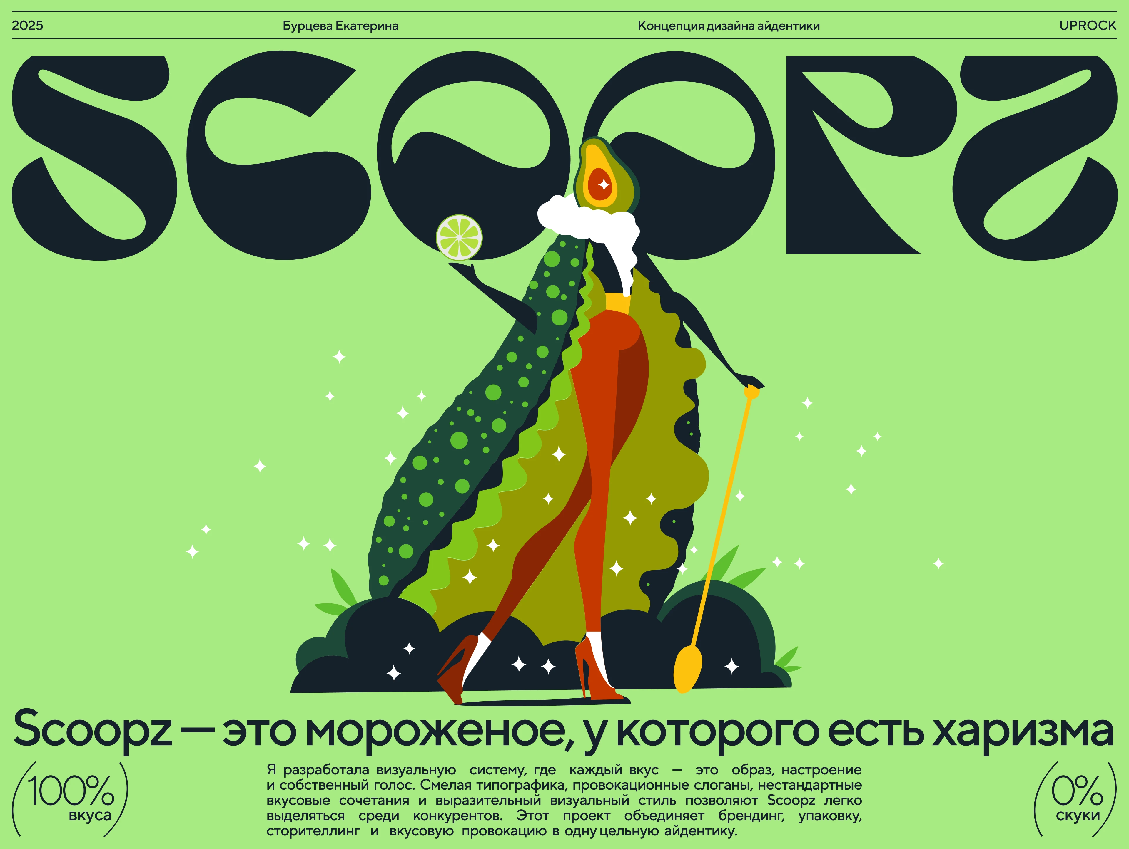 SCOOPZ — мороженое с харизмой — Изображение №1 — Брендинг, Иллюстрация на Dprofile