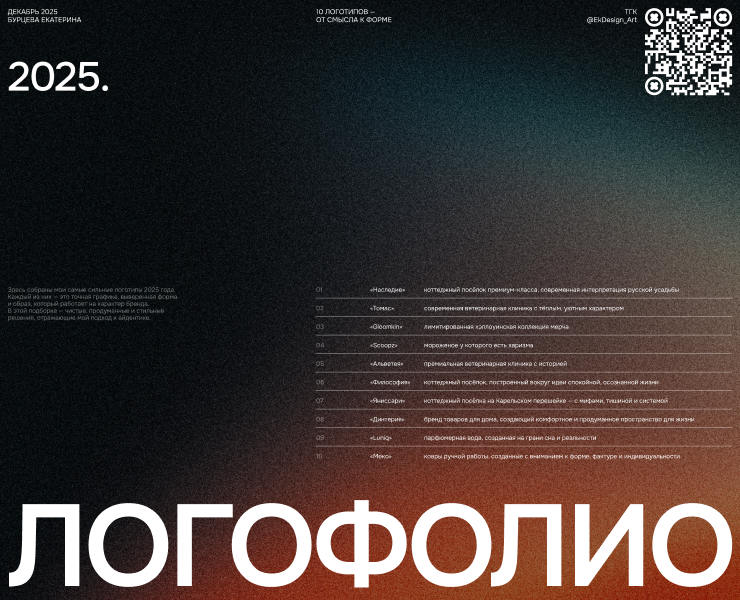 Логофолио 2025 — Брендинг на Dprofile