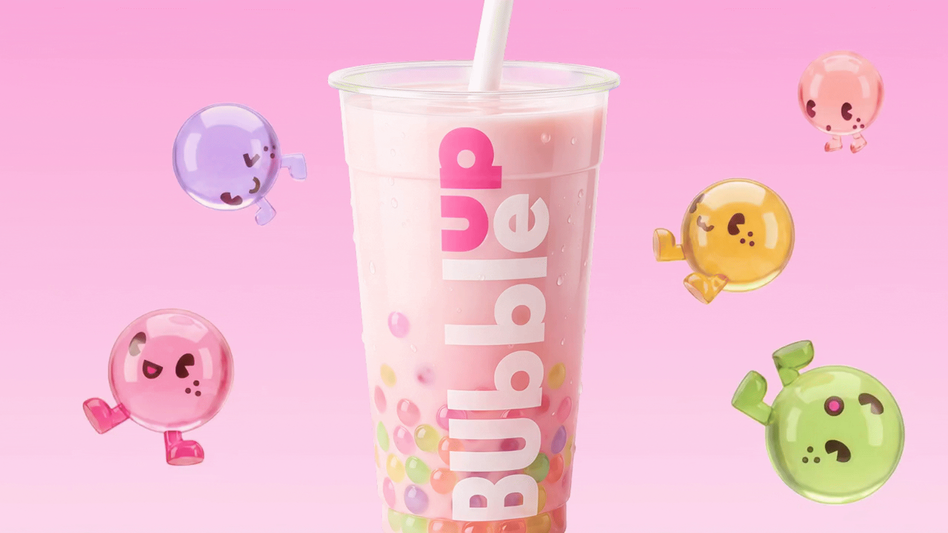 Bubble Up — айдентика, лендинг — Изображение №1 — Интерфейсы, Брендинг на Dprofile