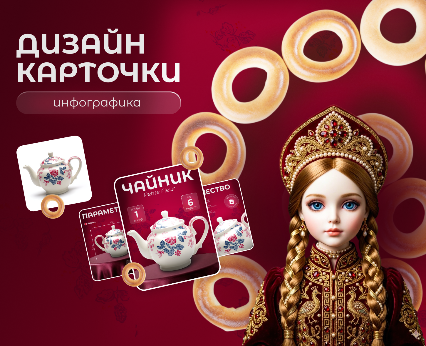 Дизайн карточки/инфографика/нейросети — Графика на Dprofile