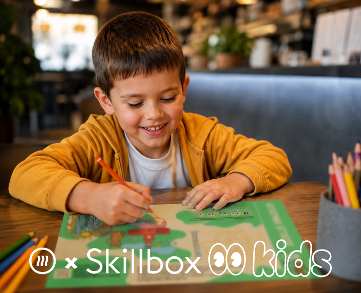 Шоколадница х Skillbox. Детское меню — Брендинг, Графика на Dprofile