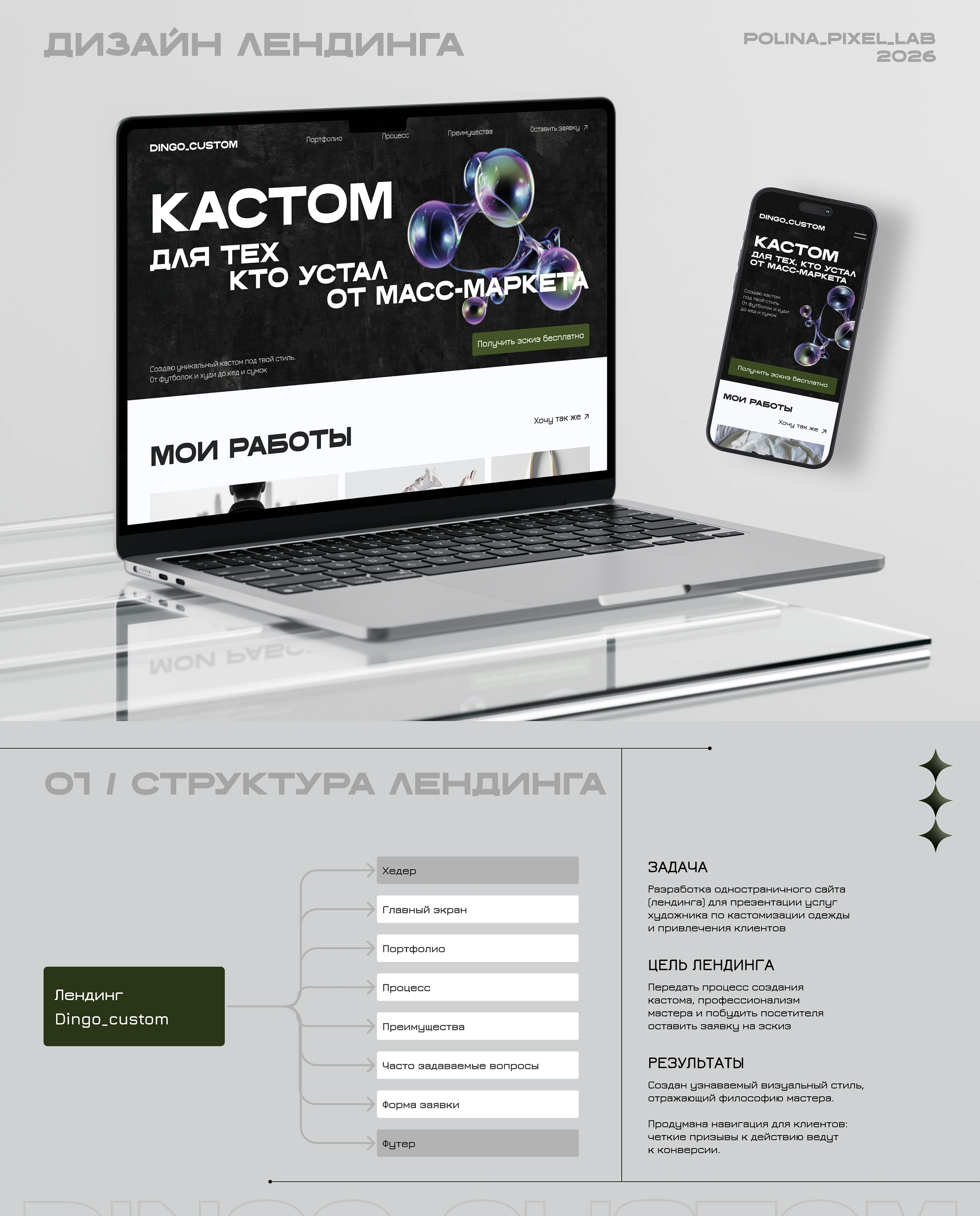 Создание лендинга для кастомизатора одежды — Изображение №1 — Интерфейсы на Dprofile