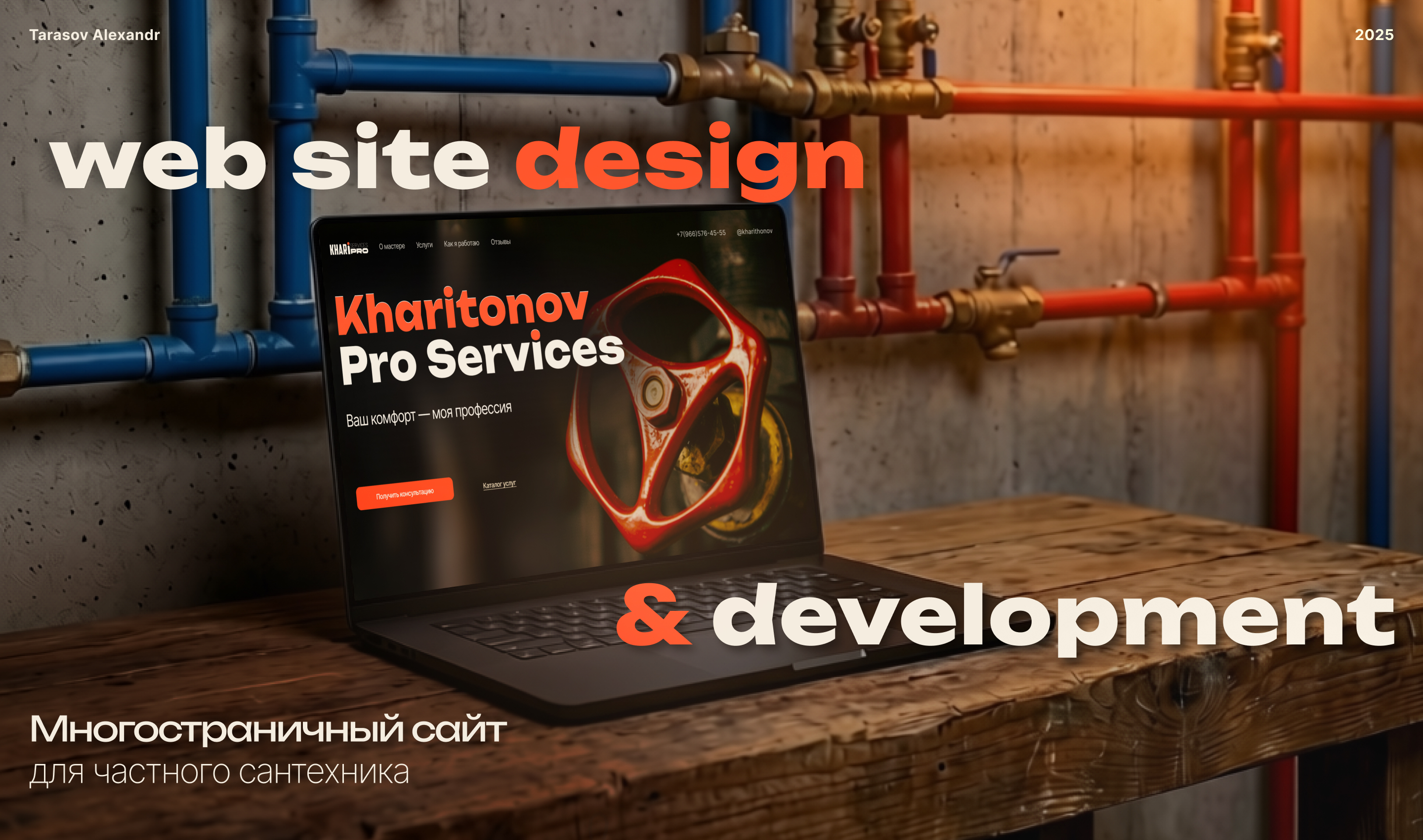 Website for a plumber — Изображение №1 — Интерфейсы, Брендинг на Dprofile