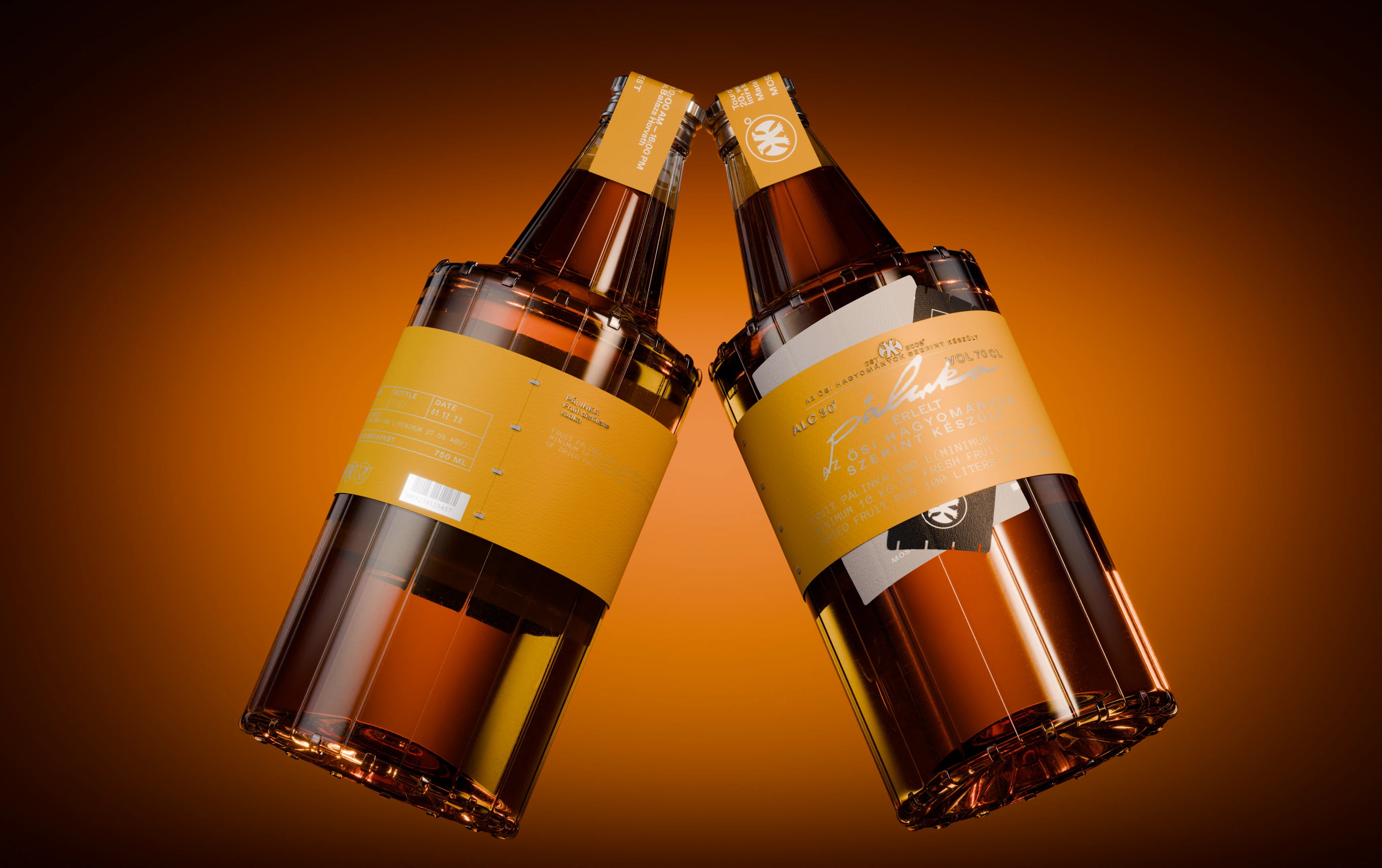 PACKAGING FOR HUNGARIAN BRANDY PÁLINKA — Изображение №6 — Брендинг, 3D на Dprofile