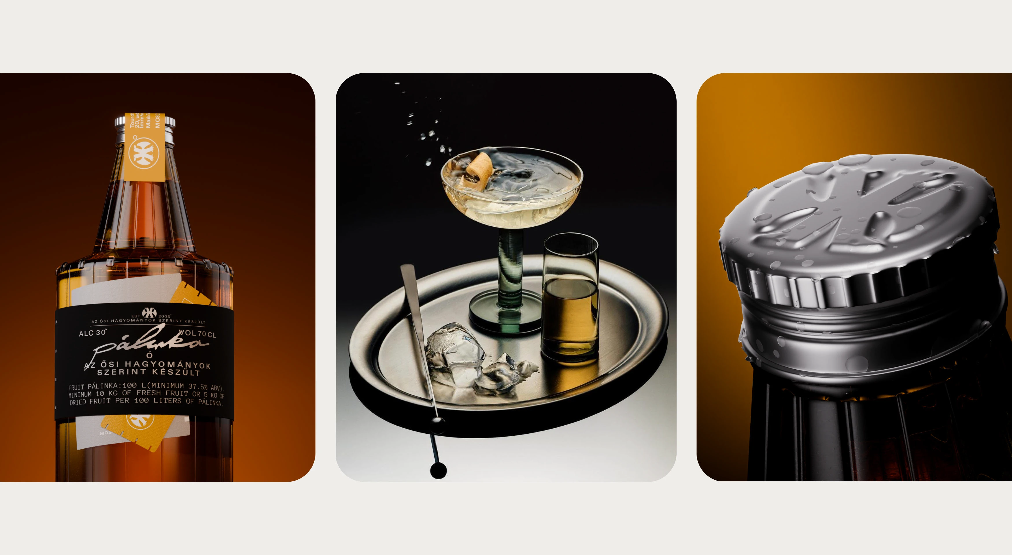 PACKAGING FOR HUNGARIAN BRANDY PÁLINKA — Изображение №11 — Брендинг, 3D на Dprofile