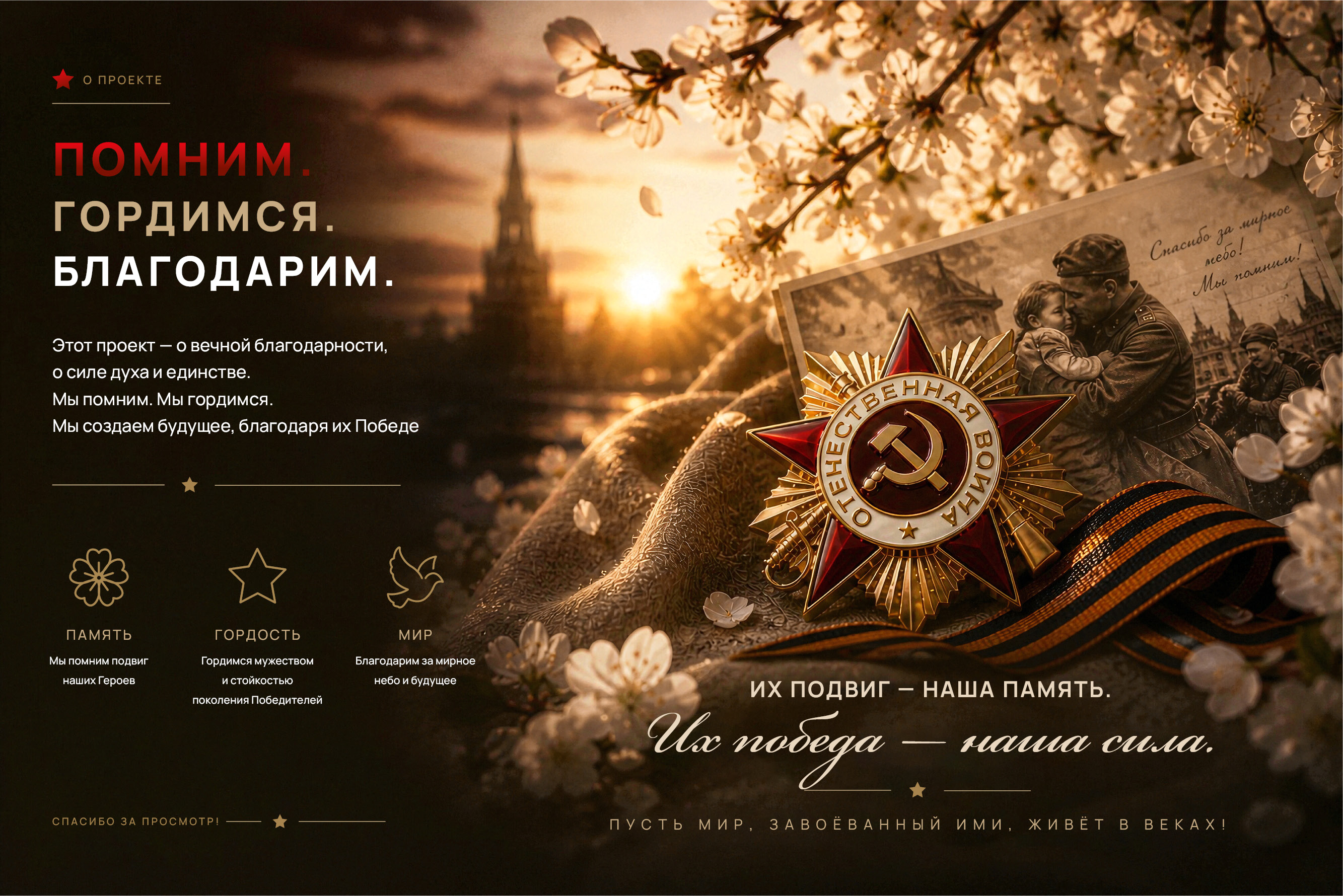 9 МАЯ — Визуальная концепция ко Дню Победы — Изображение №5 — Графика на Dprofile