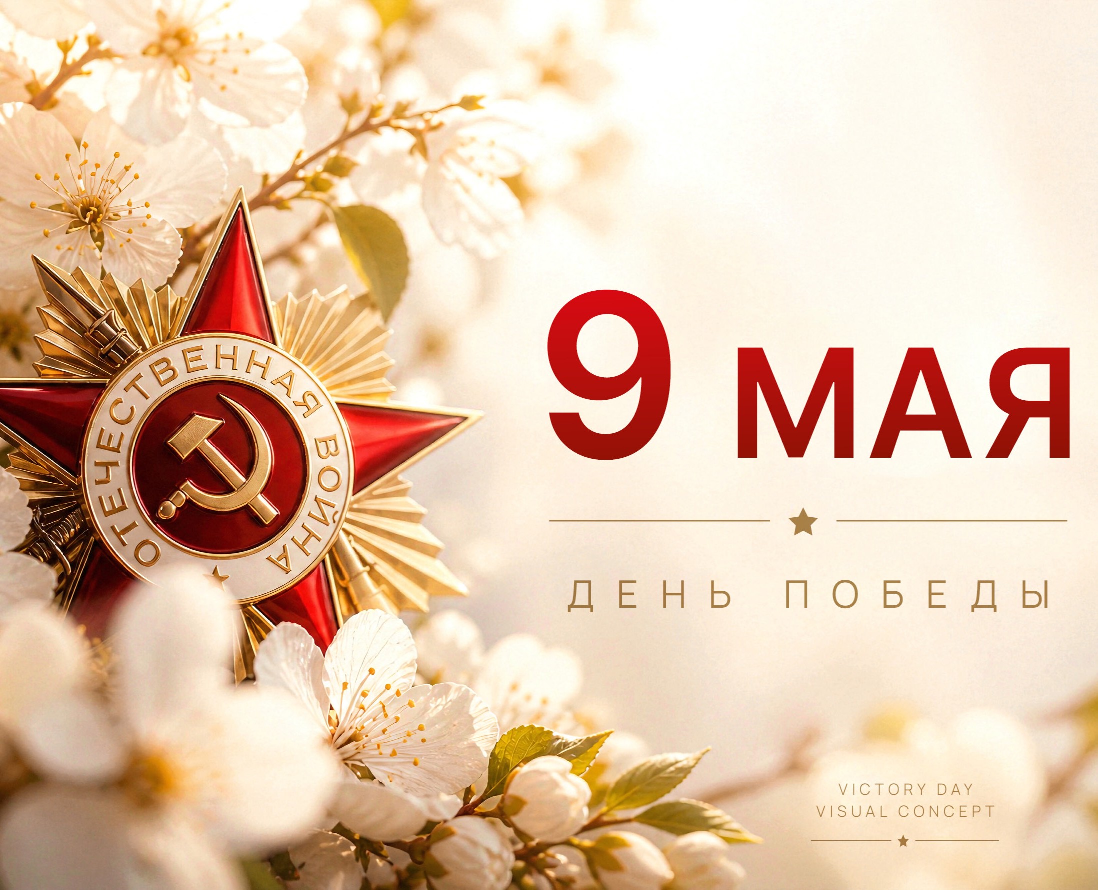 9 МАЯ — Визуальная концепция ко Дню Победы — Графика на Dprofile