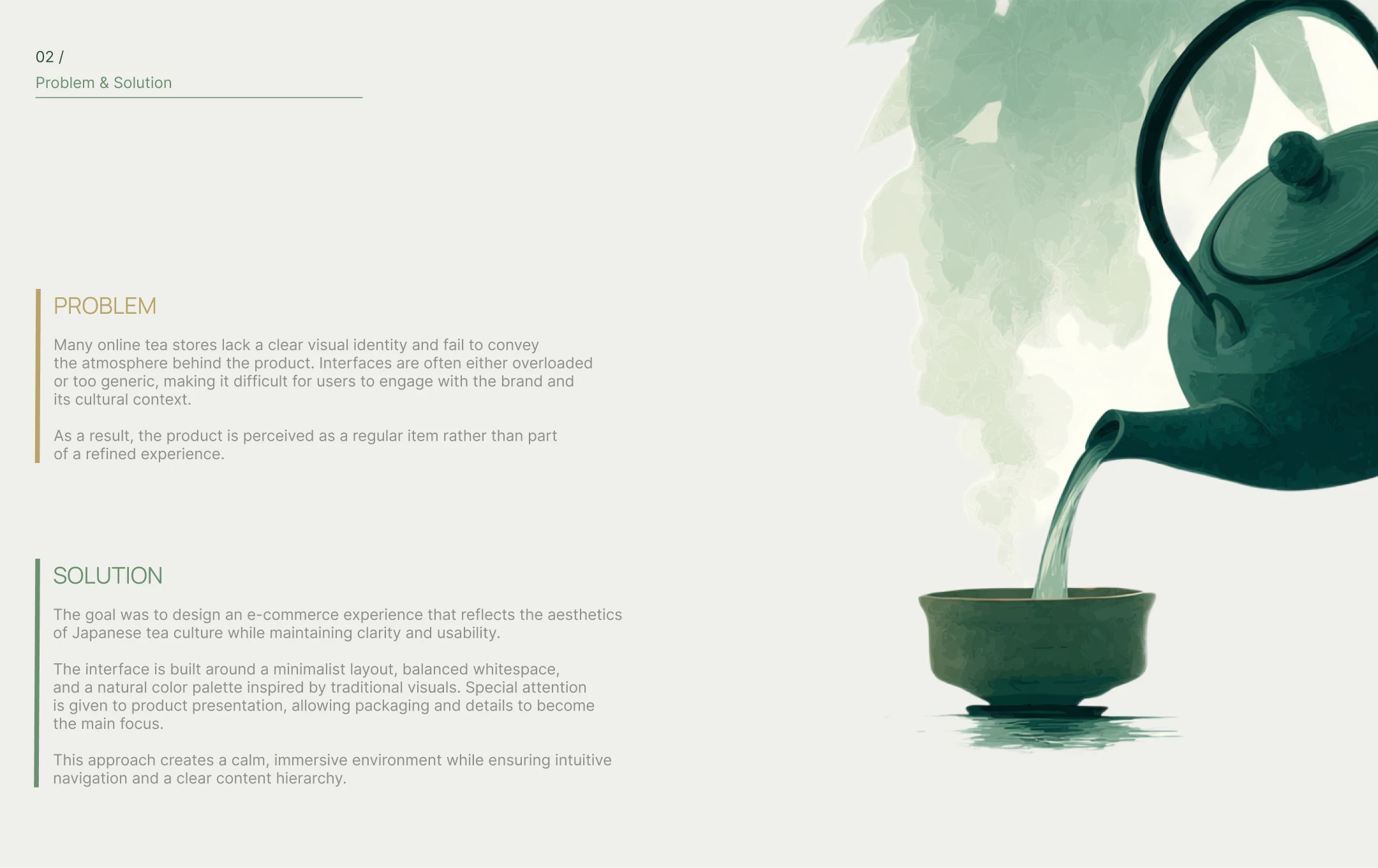 Japanese Tea E-commerce | UX/UI Case — Изображение №3 — Интерфейсы на Dprofile