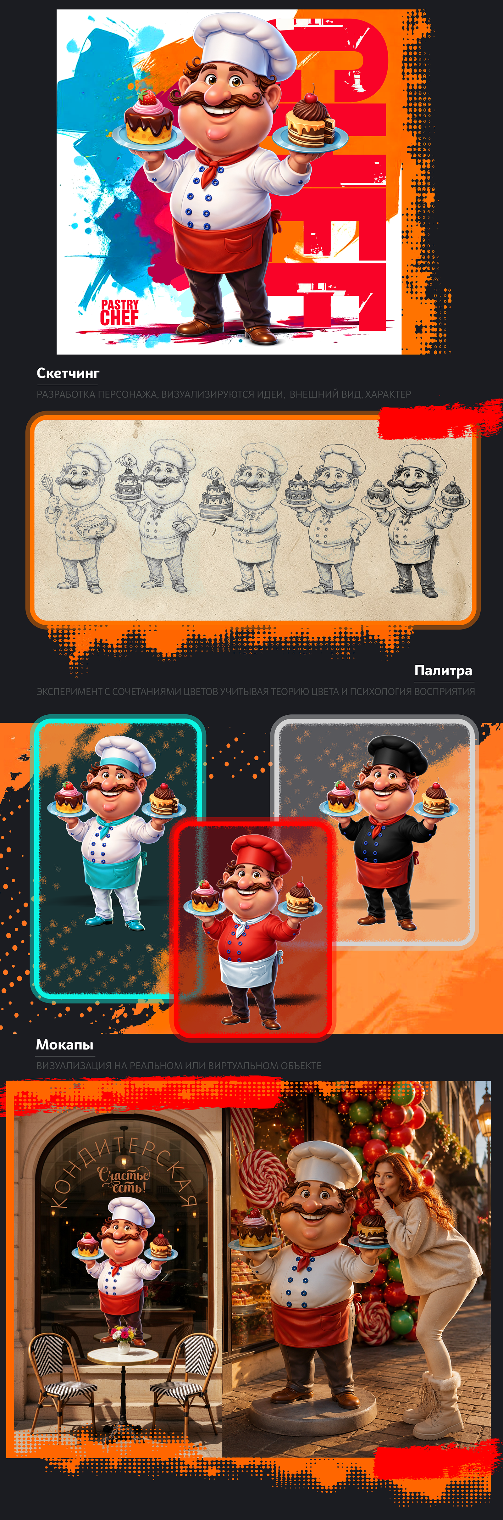 Mascot LAB. Hybrid Art.  (Гибридный арт: от запроса до ренд… — Изображение №2 — Иллюстрация, Нейро на Dprofile
