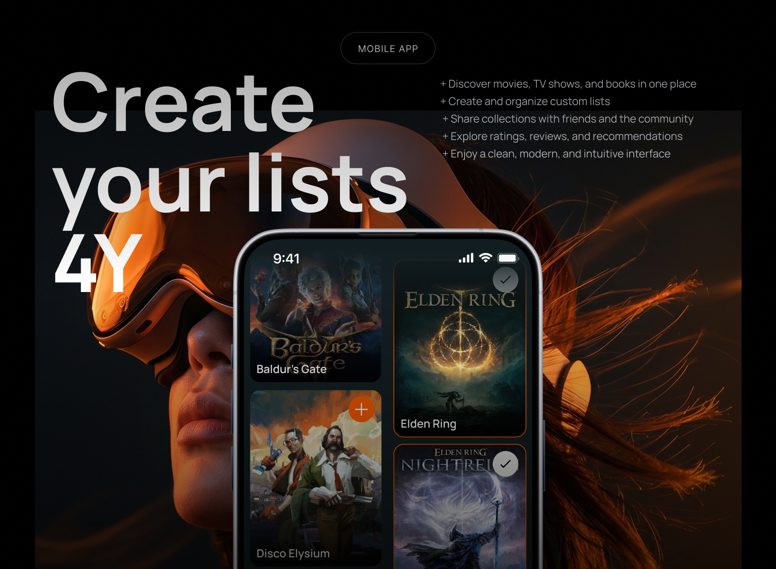 Приложение | List4You: Watchlist Suggestions — Изображение №6 — Интерфейсы на Dprofile