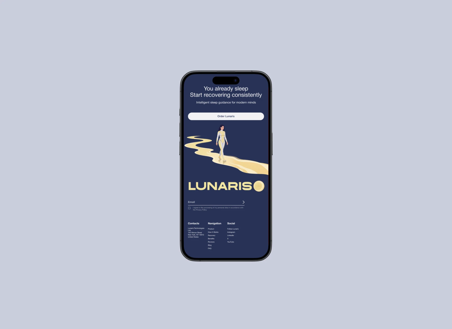 LUNARIS | Sleep tech website | UX/UI — Изображение №12 — Интерфейсы, Брендинг на Dprofile