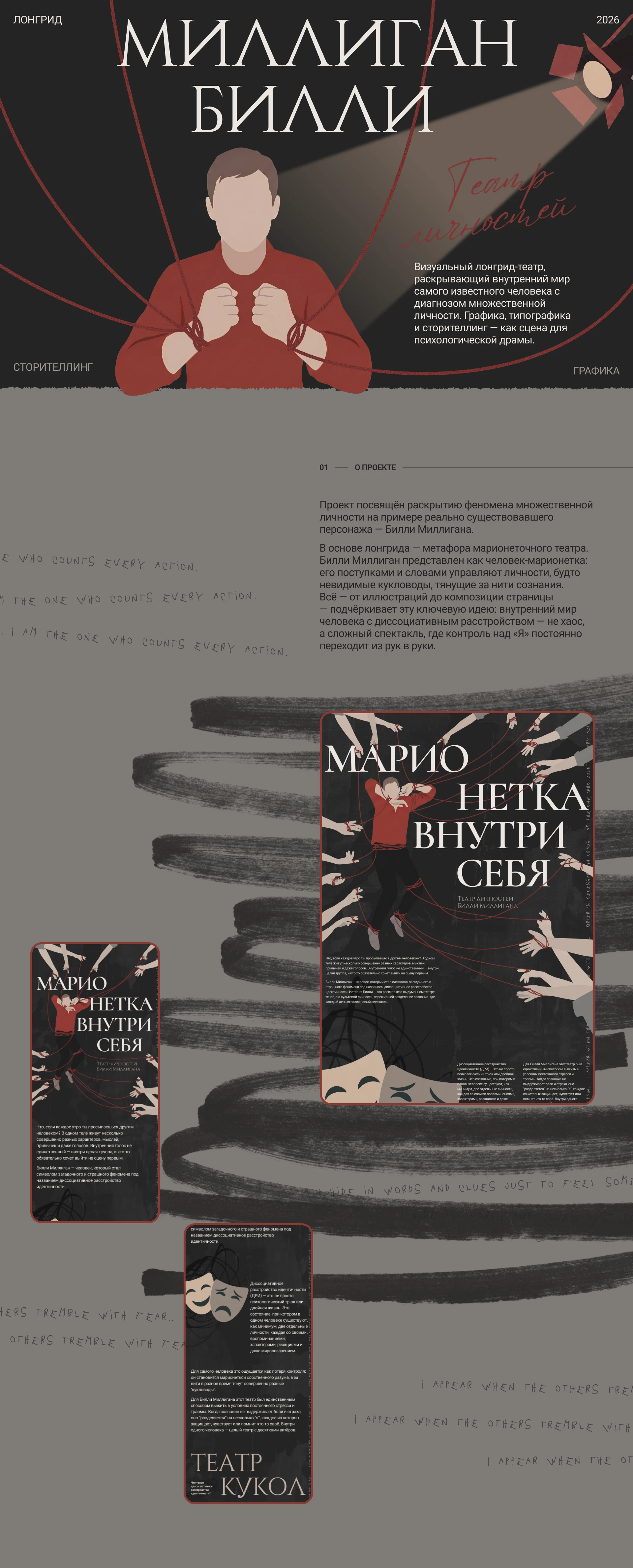Лонгрид | Longread | Билли Миллиган — Изображение №1 — Интерфейсы, Иллюстрация на Dprofile