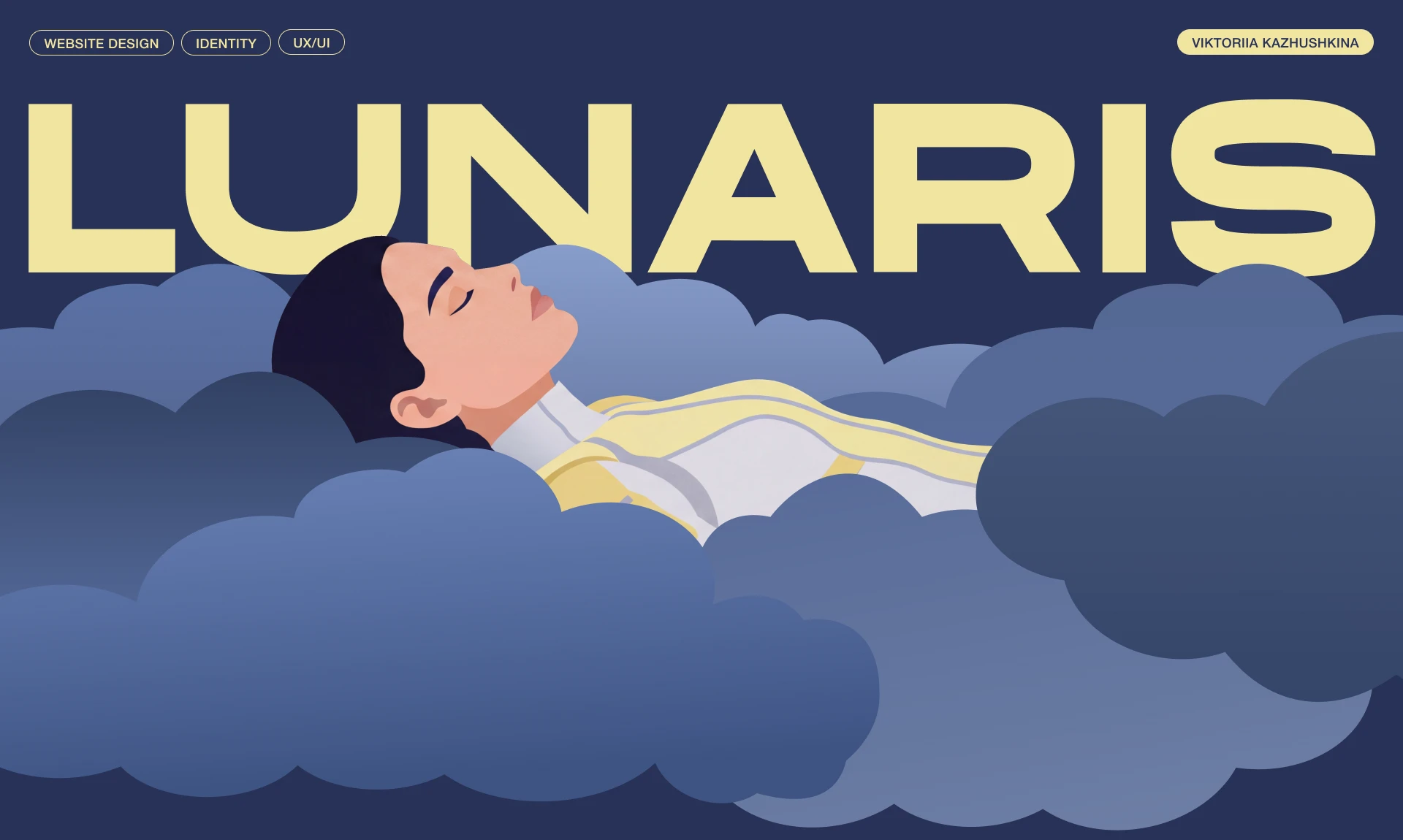 LUNARIS | Sleep tech website | UX/UI — Изображение №1 — Интерфейсы, Брендинг на Dprofile