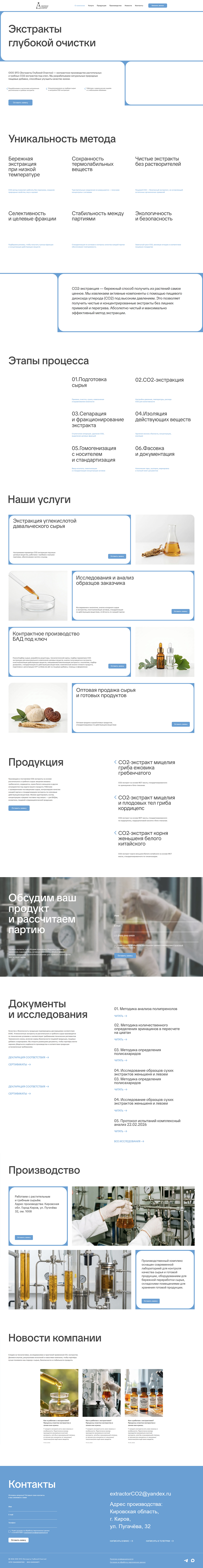 Дизайн одностраничного сайта для компании ООО ЭГО — Изображение №1 — Интерфейсы, Брендинг на Dprofile