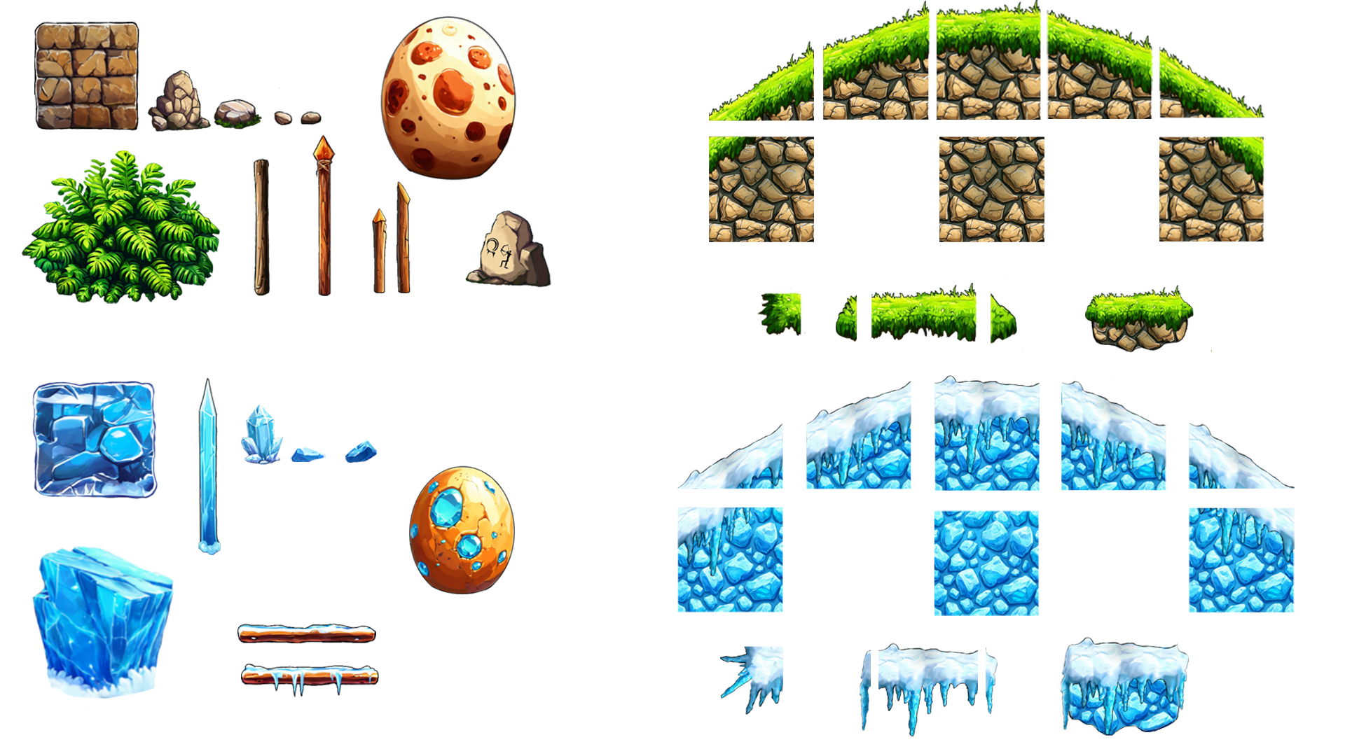 Stone Smash — концепт 2D-платформера в доисторическом сетти… — Изображение №3 — Иллюстрация на Dprofile