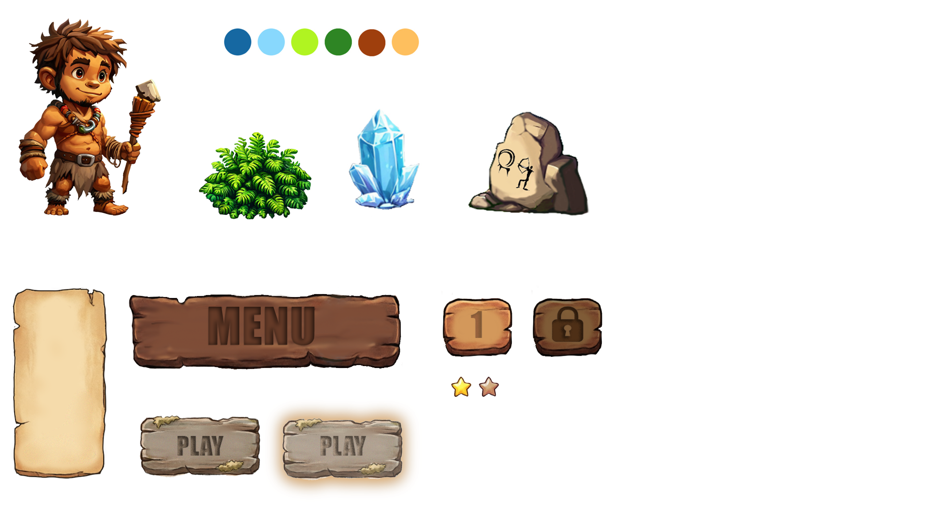 Stone Smash — концепт 2D-платформера в доисторическом сетти… — Изображение №2 — Иллюстрация на Dprofile