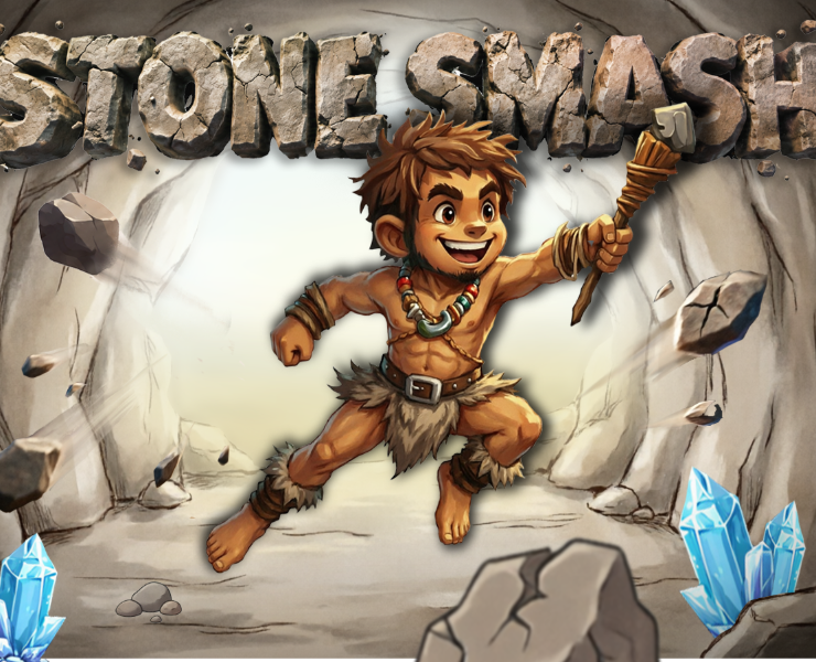 Stone Smash — концепт 2D-платформера в доисторическом сетти… — Иллюстрация на Dprofile