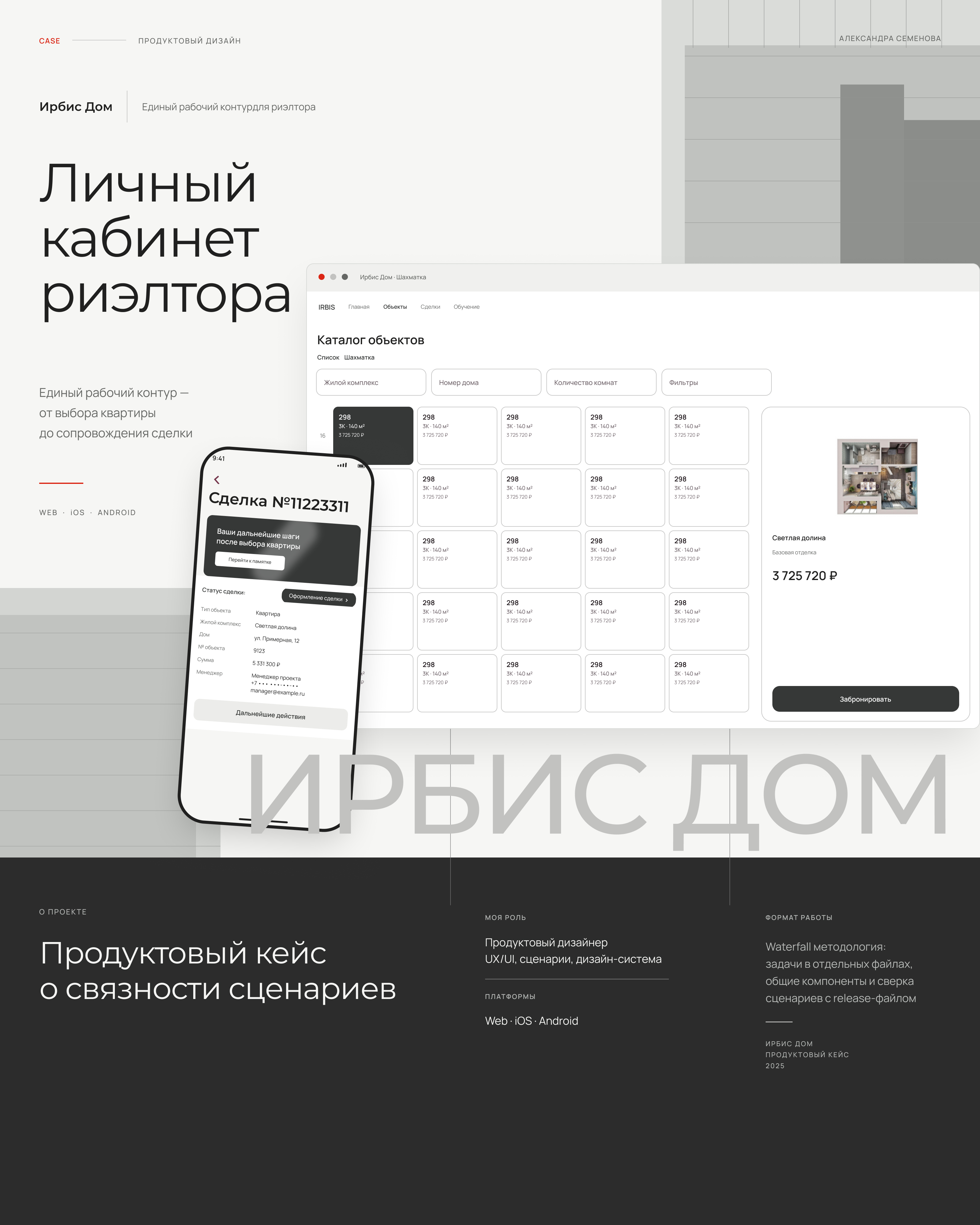Личный кабинет риэлтора — Изображение №1 — Интерфейсы на Dprofile