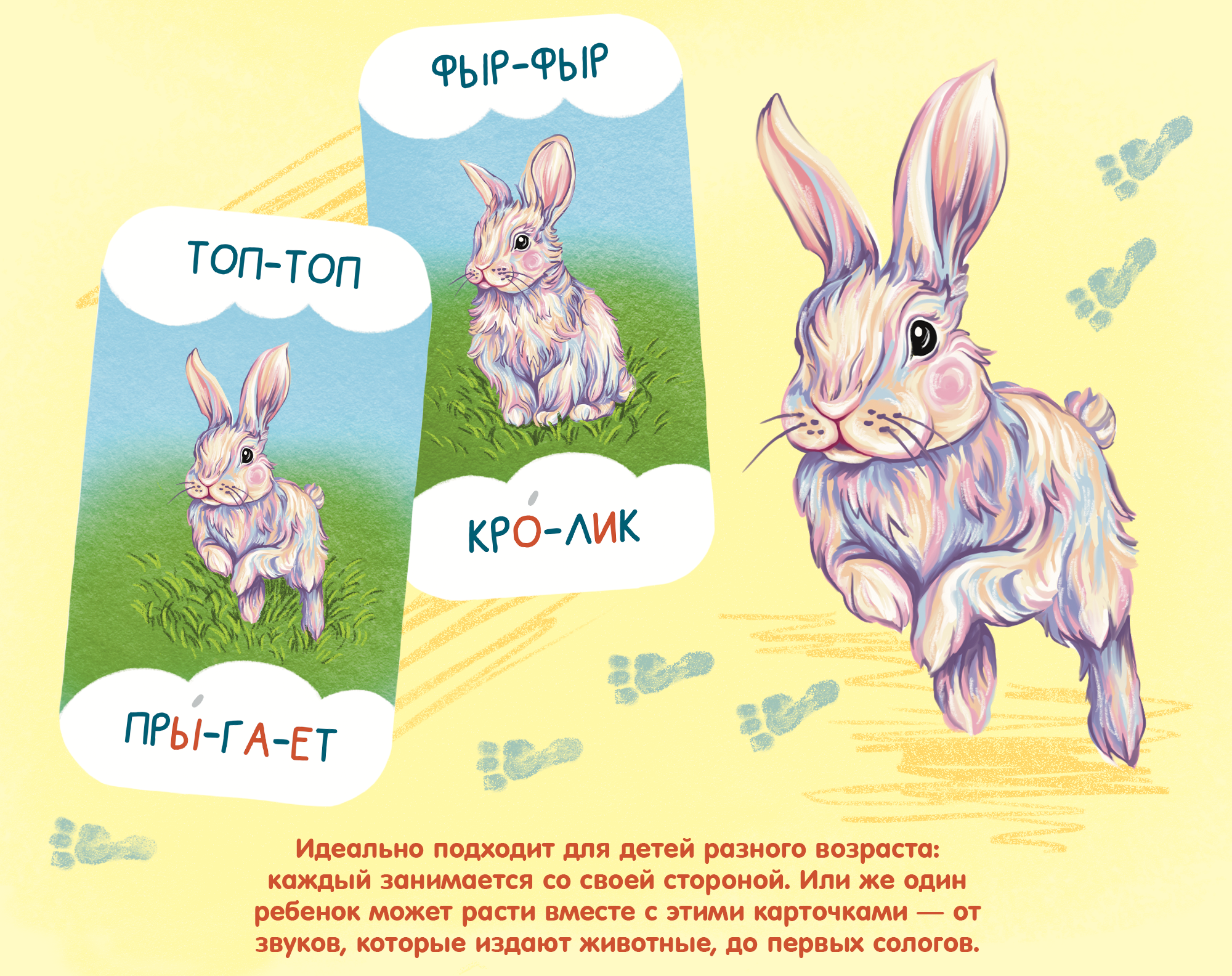 Карточки с животными для обучения чтению на начальном этапе — Изображение №7 — Иллюстрация, Графика на Dprofile
