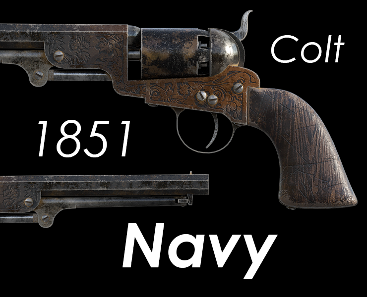 Colt 1851 Navy — 3D на Dprofile