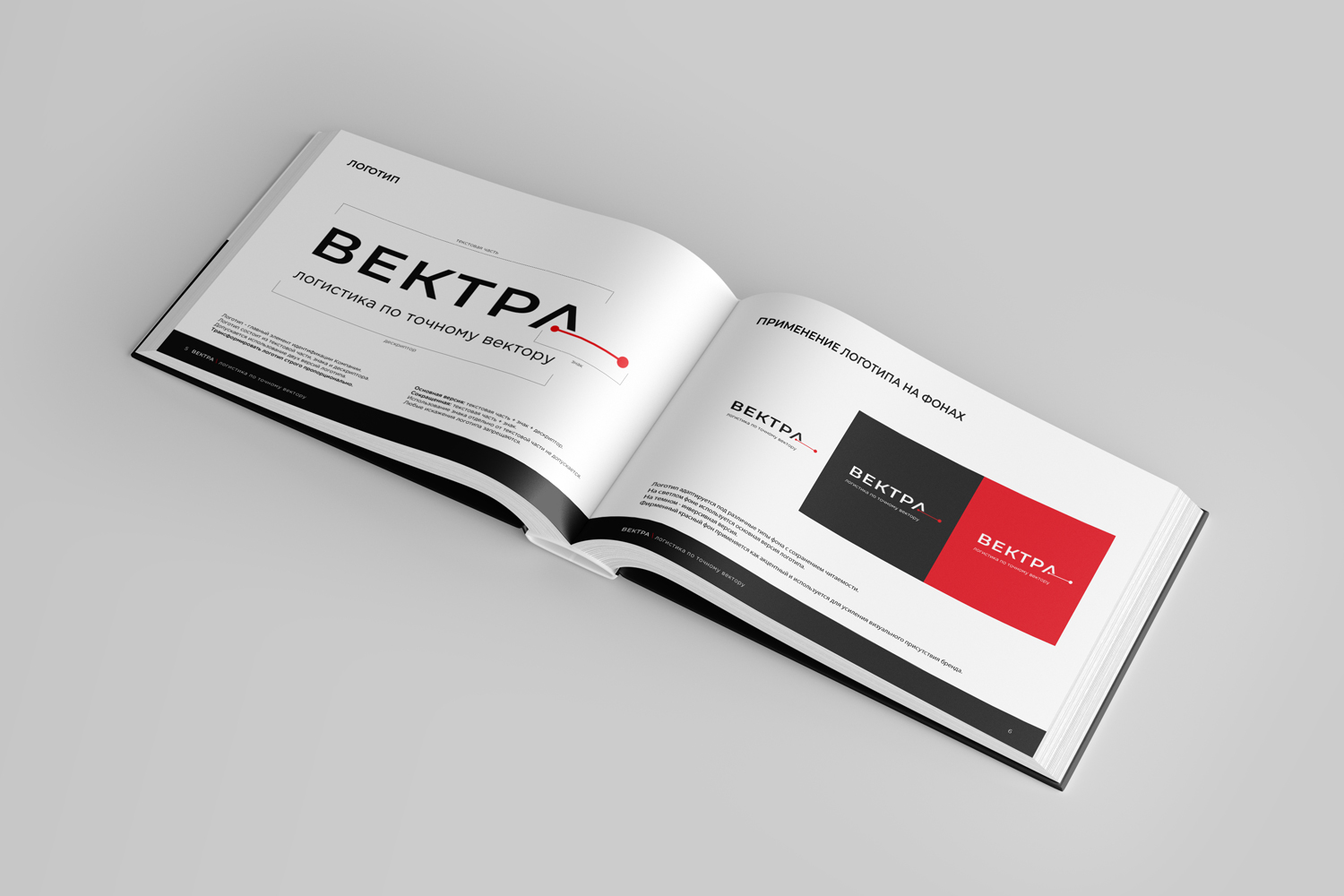 Гайдбук | концепция логистической компании Вектра — Изображение №2 — Брендинг на Dprofile