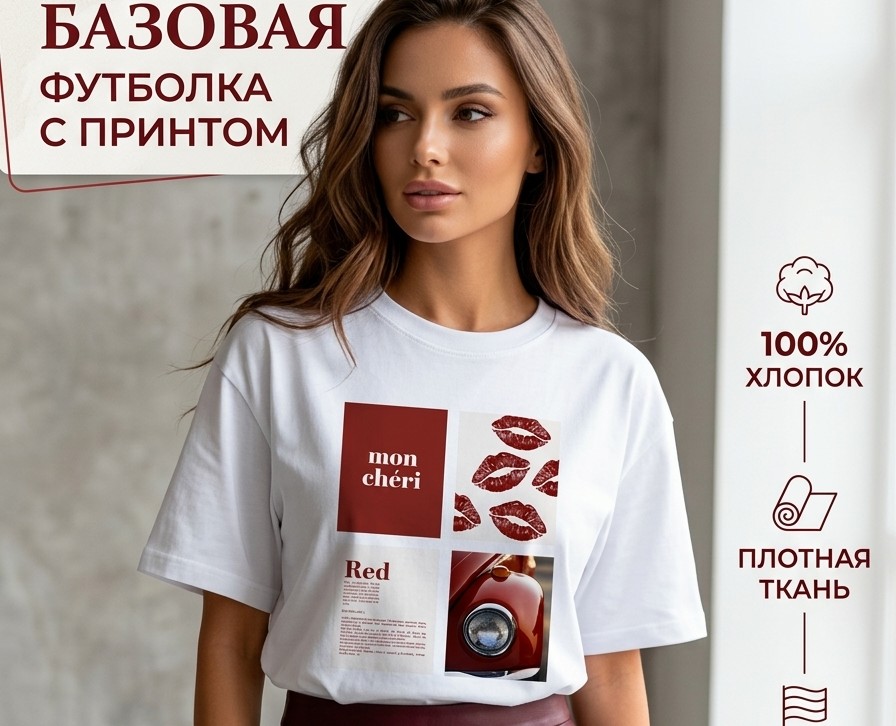 Футболка с принтом — Графика на Dprofile