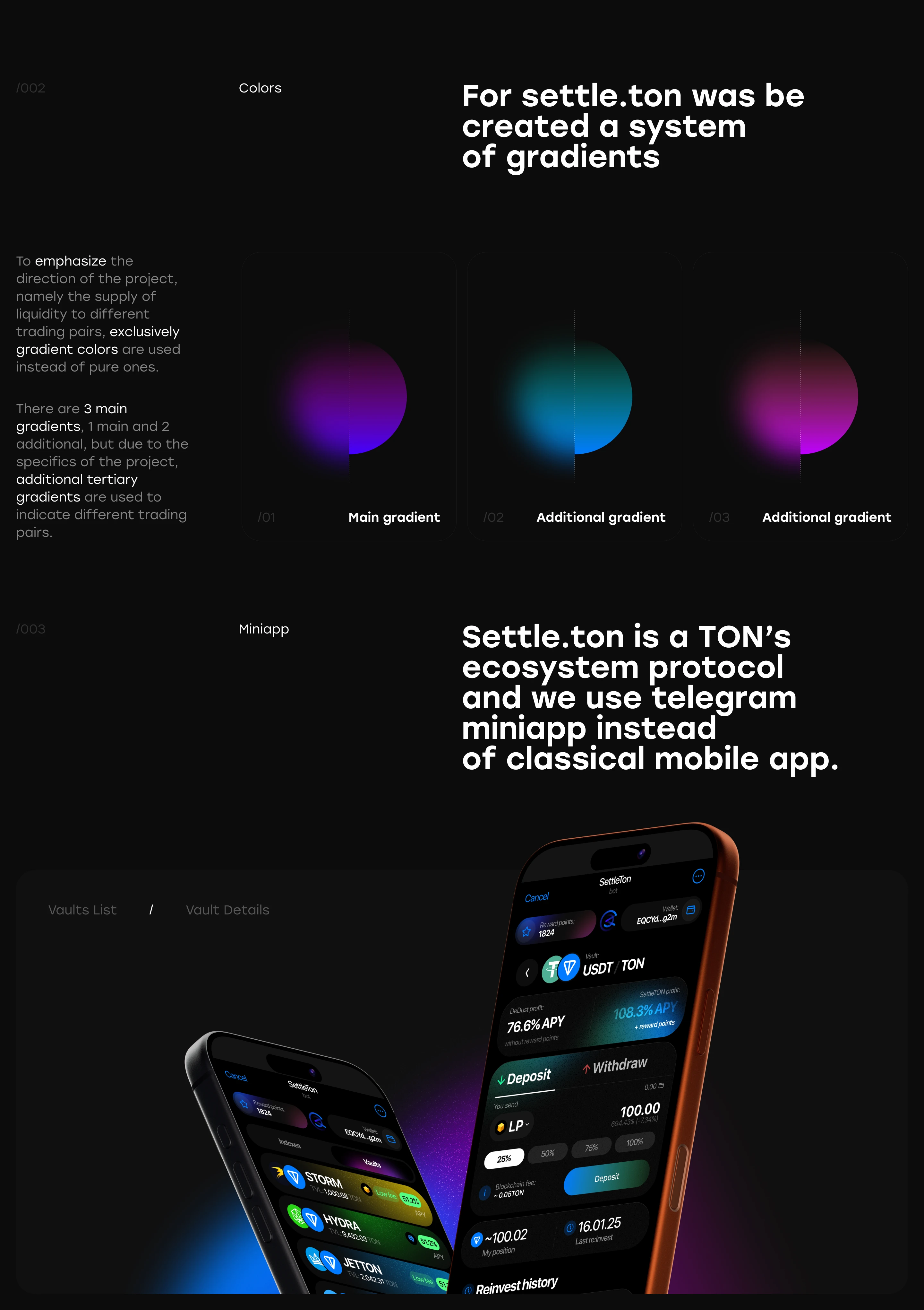 Settle.ton | Mini App — Изображение №2 — Интерфейсы на Dprofile