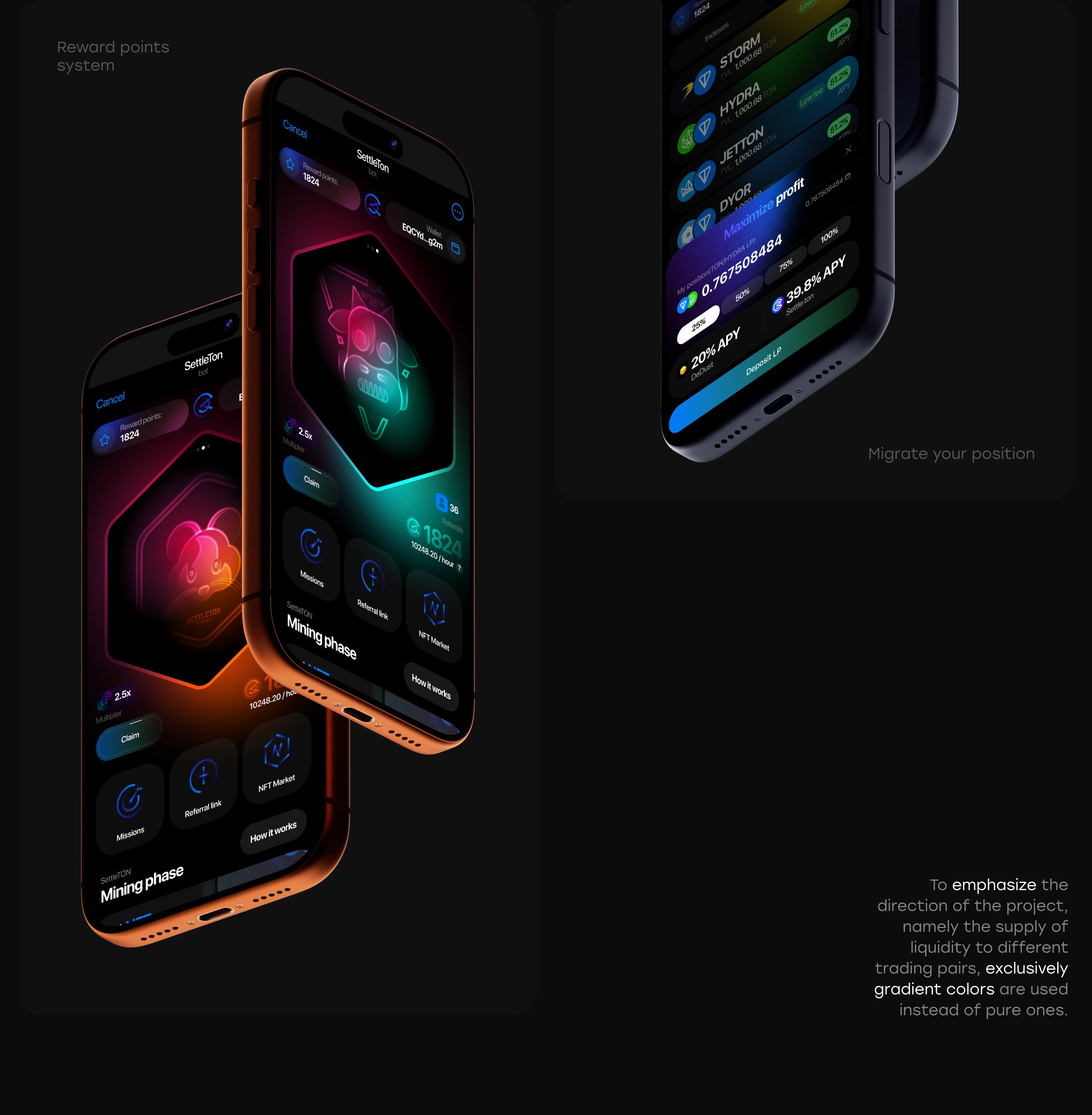 Settle.ton | Mini App — Изображение №3 — Интерфейсы на Dprofile