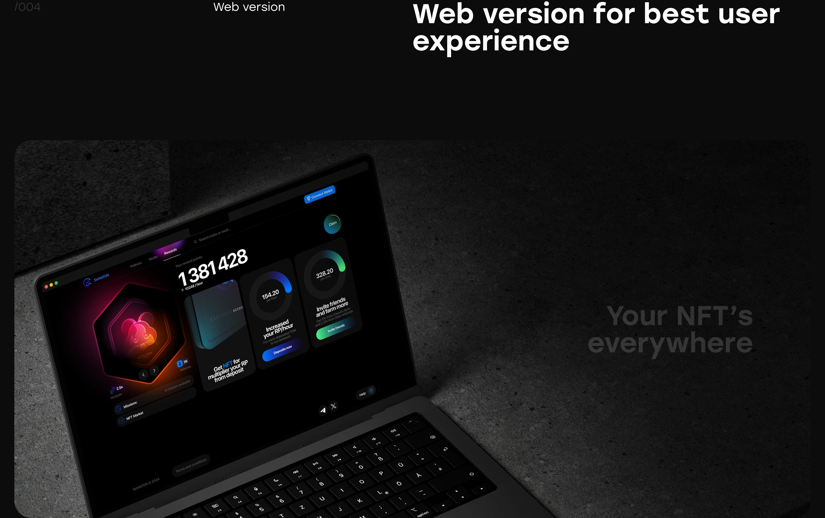 Settle.ton | Mini App — Изображение №4 — Интерфейсы на Dprofile