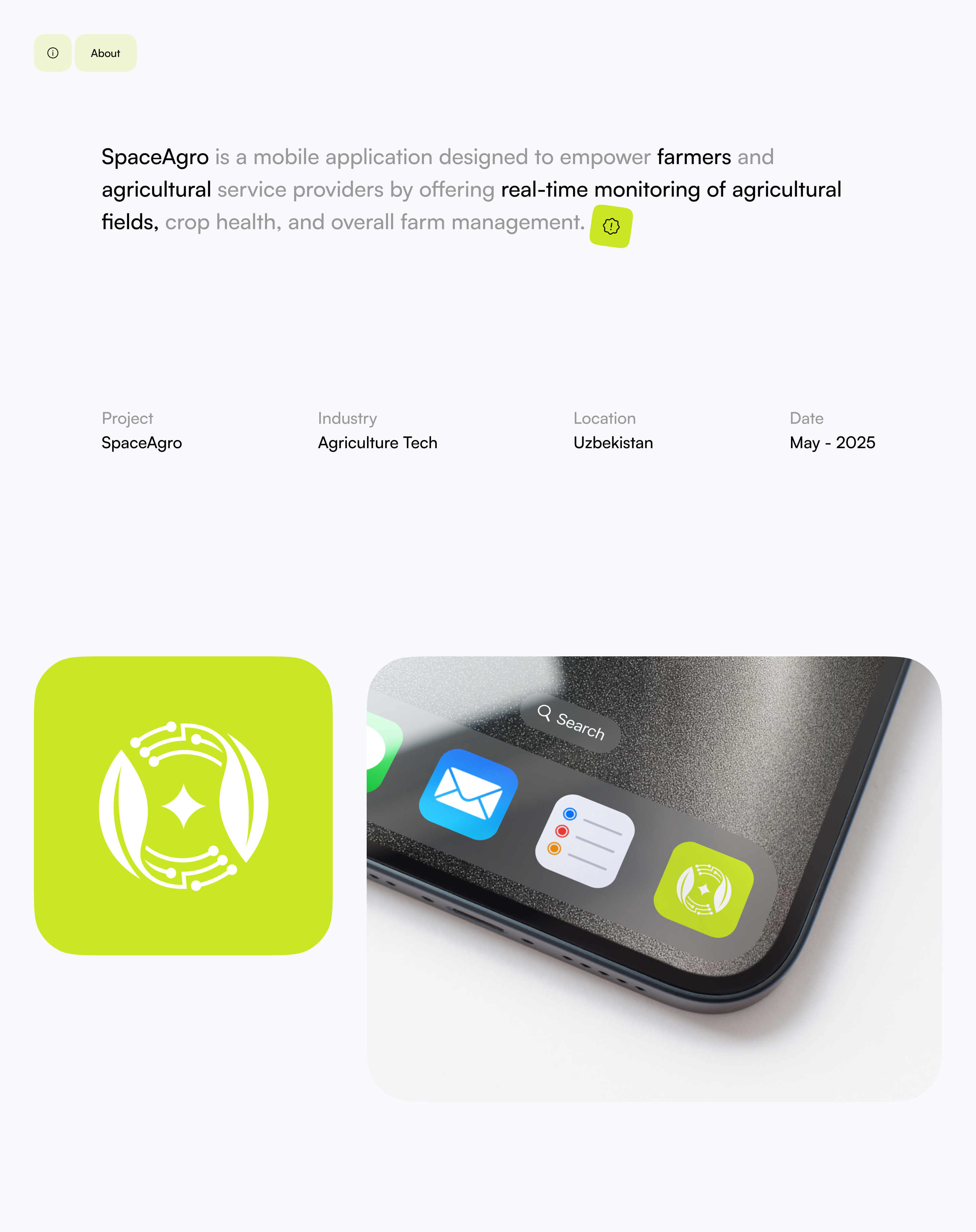 SpaceAgro | Mobile App | Pixor Agency — Изображение №2 — Интерфейсы, Брендинг на Dprofile