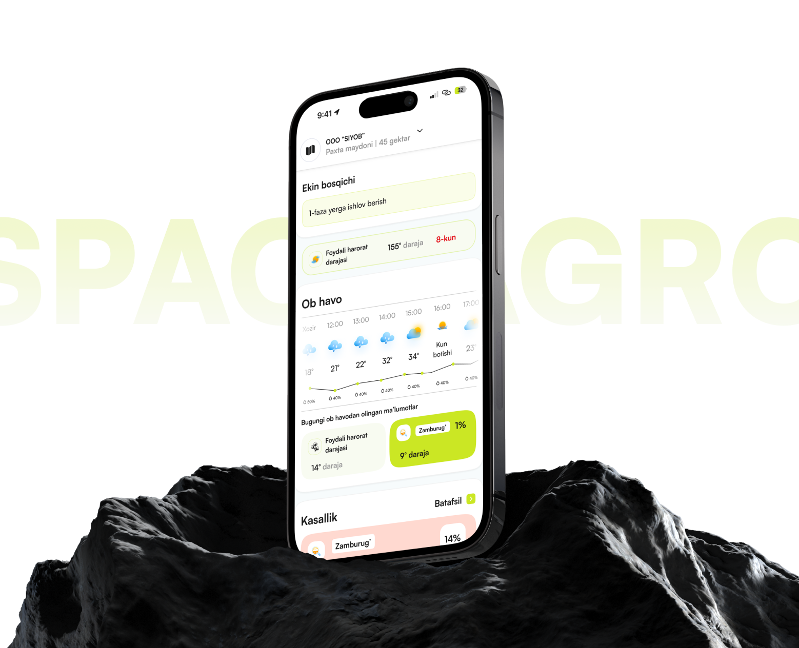 SpaceAgro | Mobile App | Pixor Agency на Dprofile