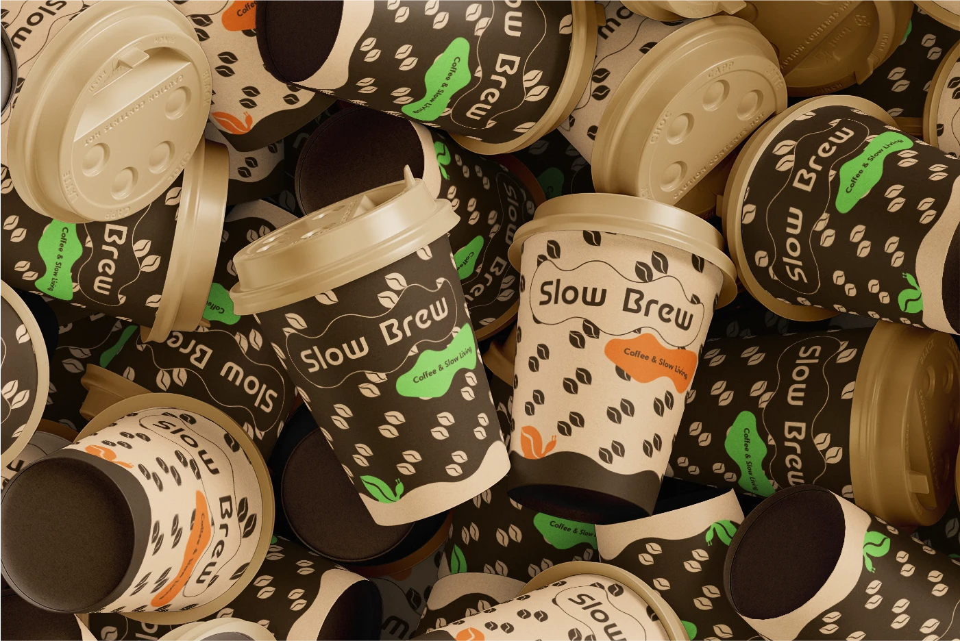 Slow Brew — Айдентика кофейного бренда — Изображение №13 — Брендинг на Dprofile