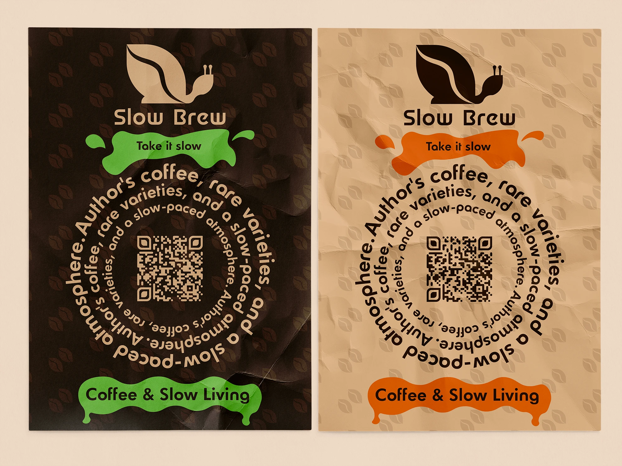Slow Brew — Айдентика кофейного бренда — Изображение №19 — Брендинг на Dprofile