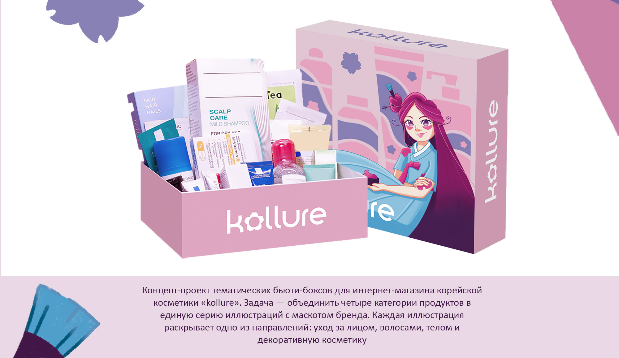 KOLLURE | Упаковка и маскот — Изображение №2 — Брендинг, Иллюстрация на Dprofile