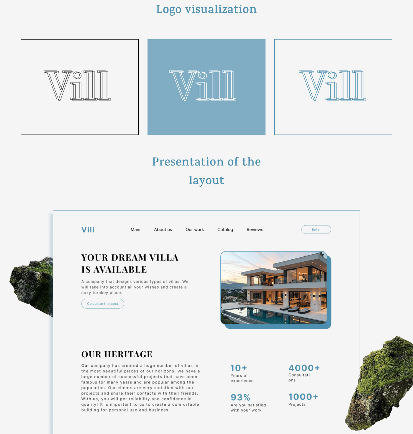 VILL — Luxury Estate Landing Page — Изображение №3 — Интерфейсы на Dprofile