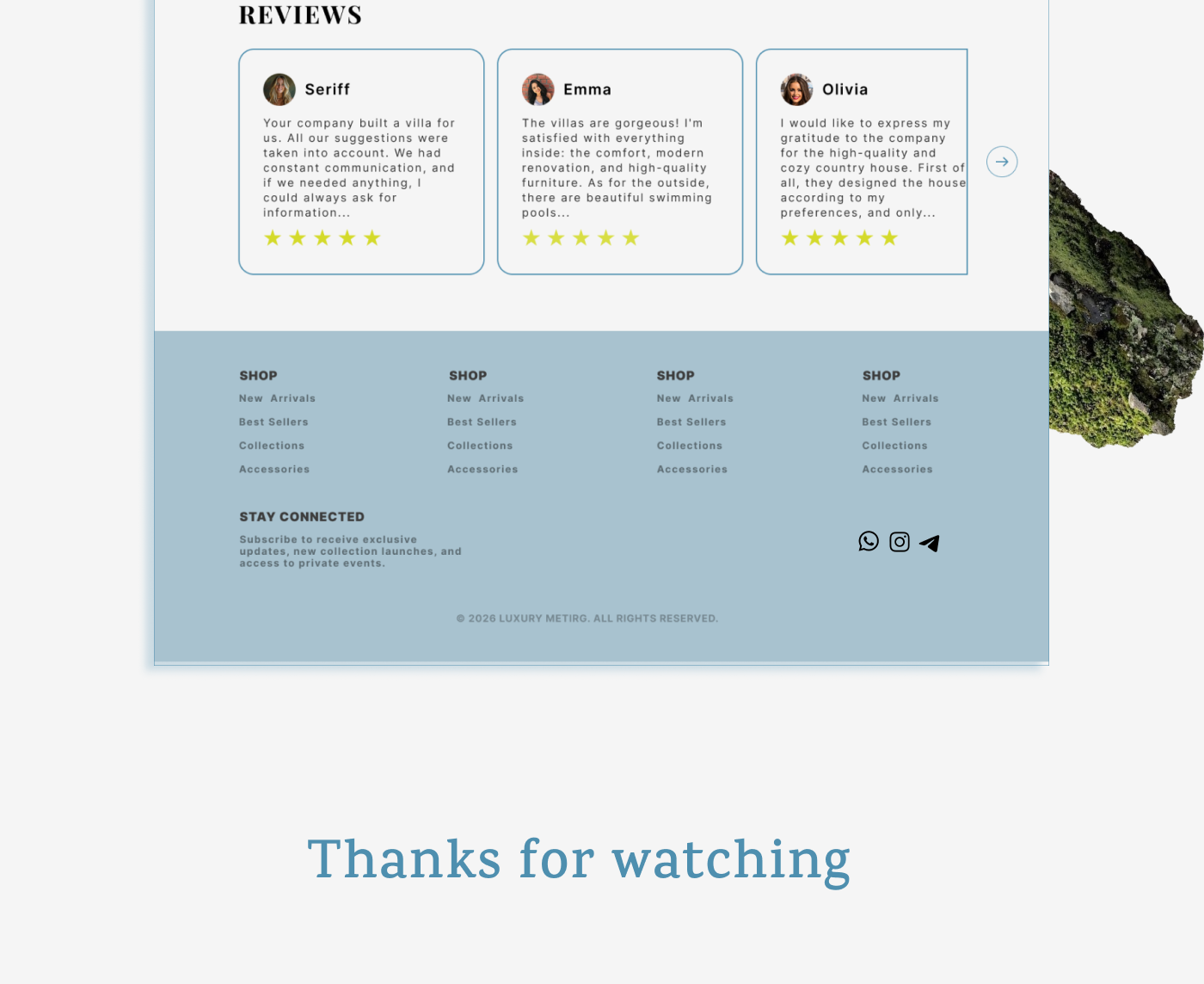 VILL — Luxury Estate Landing Page — Изображение №6 — Интерфейсы на Dprofile