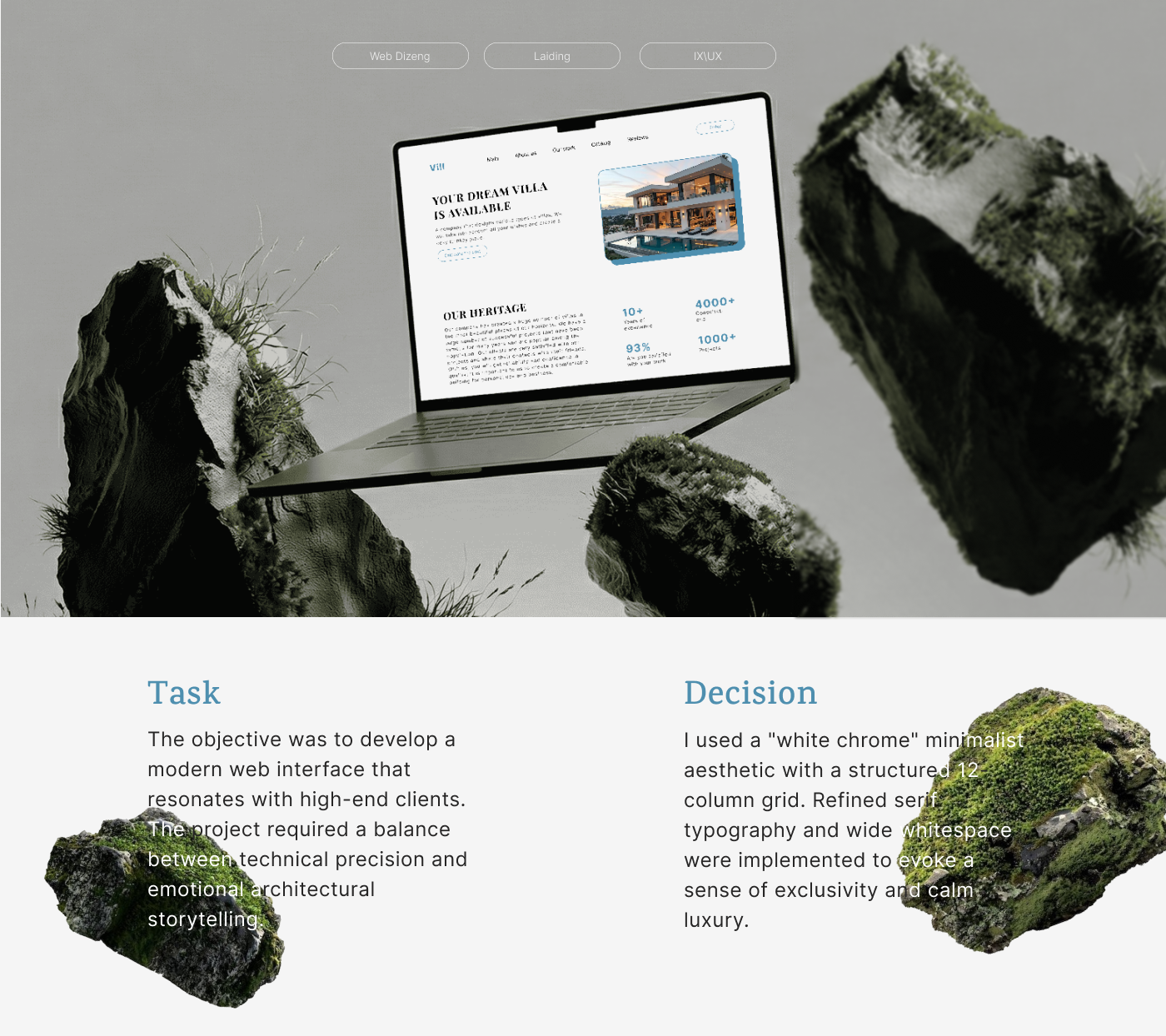VILL — Luxury Estate Landing Page — Изображение №1 — Интерфейсы на Dprofile