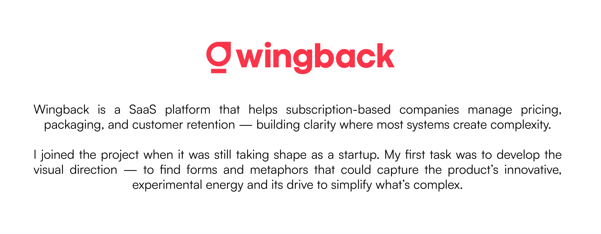 Wingback Chapter I — The Brand Development — Изображение №2 — Брендинг, Иллюстрация на Dprofile