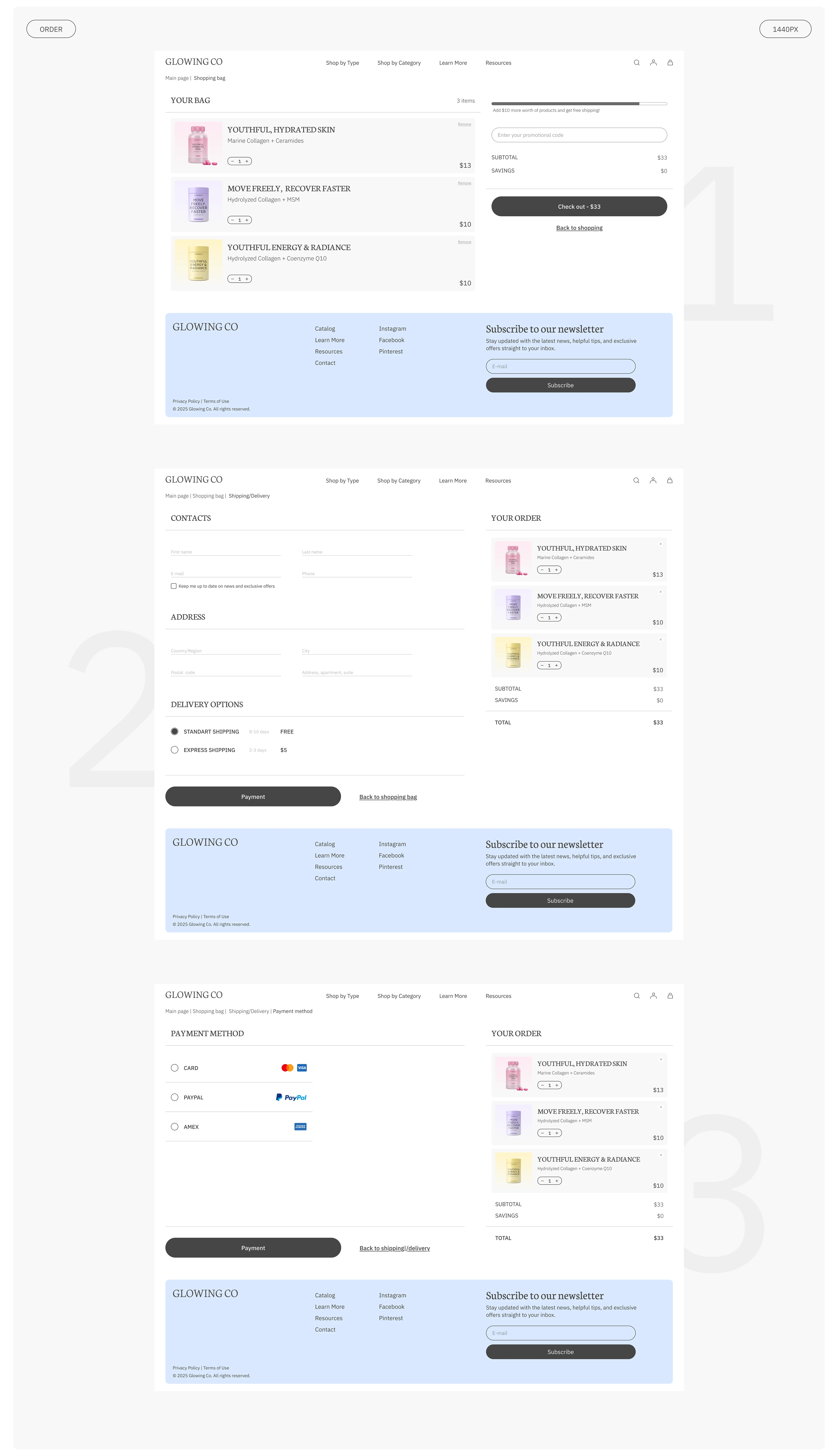 Glowing Co – Wellness & Beauty E-commerce Website — Изображение №11 — Интерфейсы, Брендинг на Dprofile