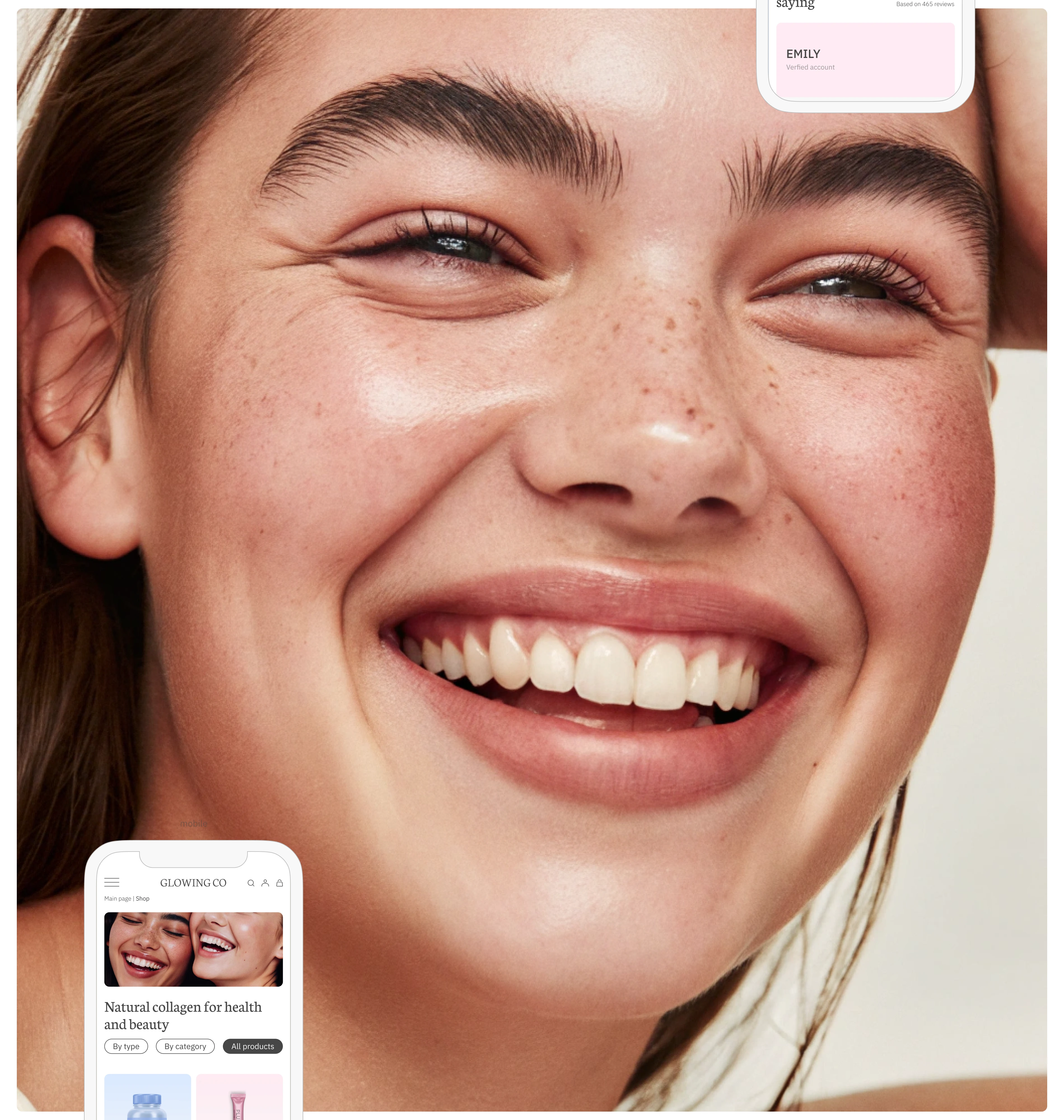 Glowing Co – Wellness & Beauty E-commerce Website — Изображение №8 — Интерфейсы, Брендинг на Dprofile