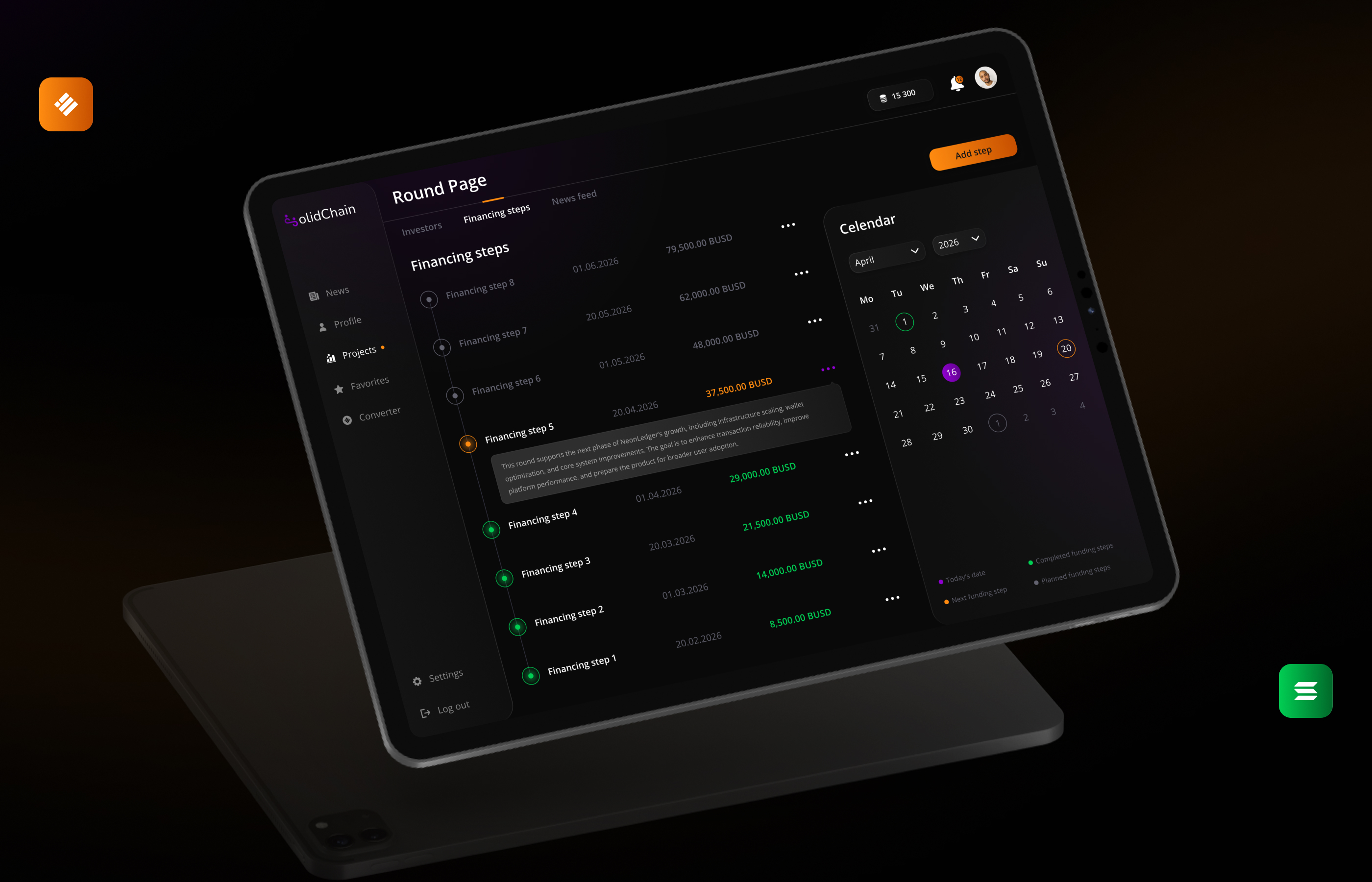SolidChain — Криптовалютная краудфандинговая платформа | UI… — Изображение №5 — Интерфейсы на Dprofile