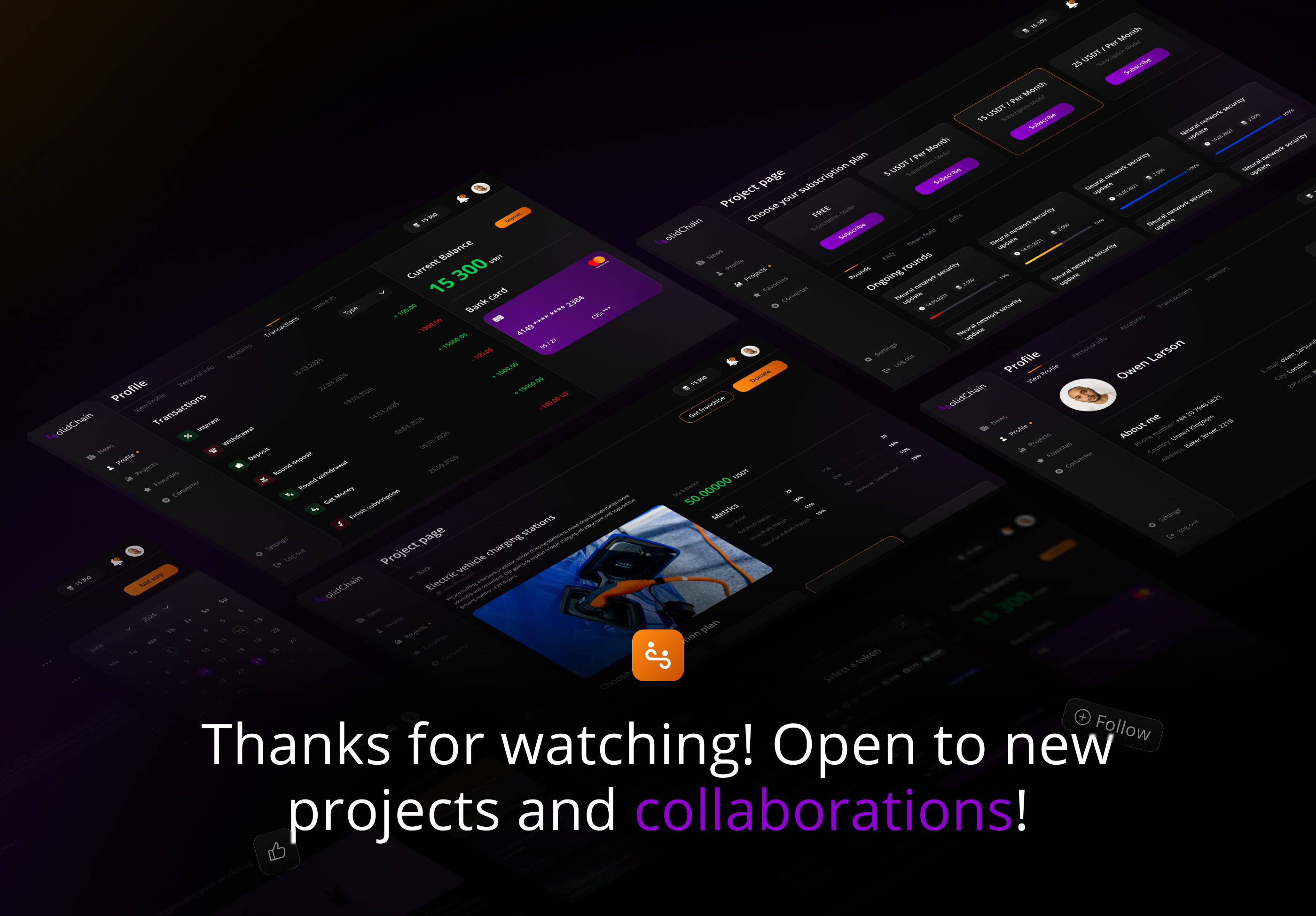SolidChain — Криптовалютная краудфандинговая платформа | UI… — Изображение №7 — Интерфейсы на Dprofile