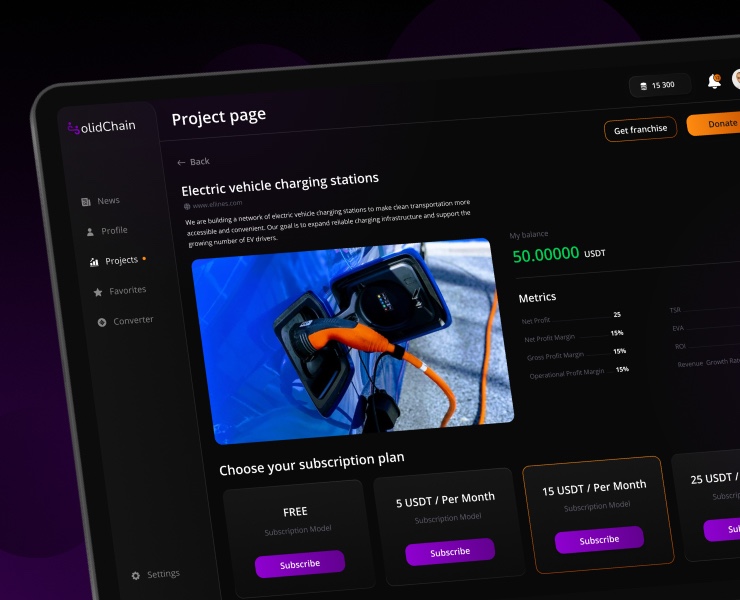 SolidChain — Криптовалютная краудфандинговая платформа | UI… — Интерфейсы на Dprofile