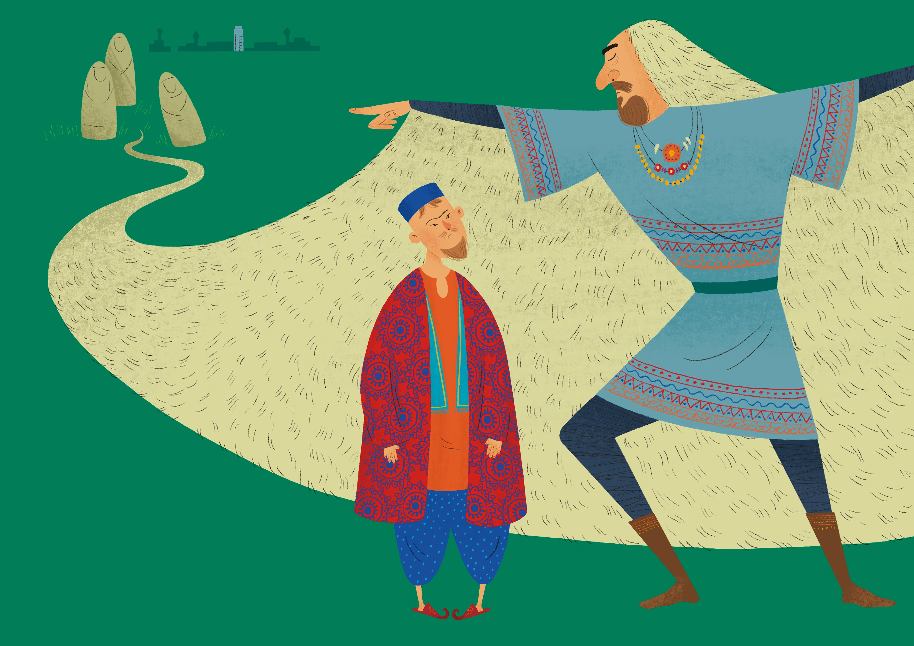 Татарские народные сказки | Иллюстрации для календаря — Изображение №13 — Иллюстрация, Графика на Dprofile
