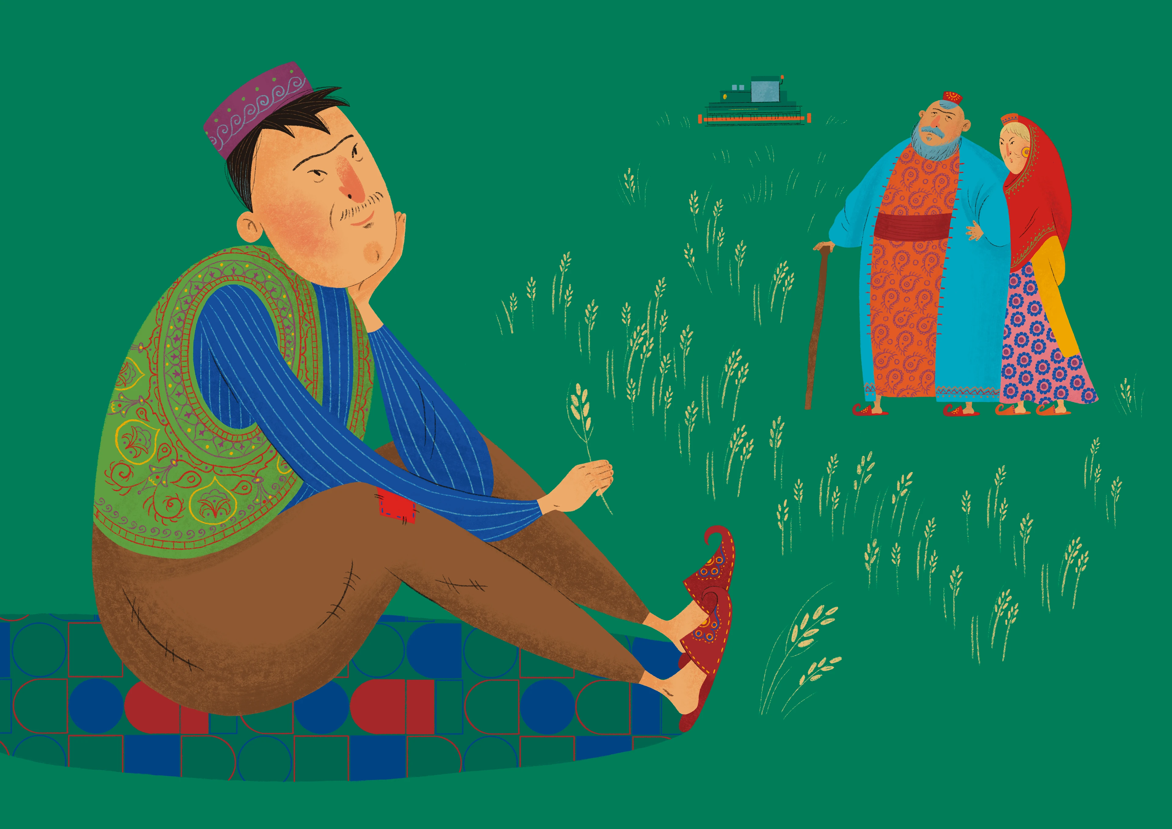 Татарские народные сказки | Иллюстрации для календаря — Изображение №12 — Иллюстрация, Графика на Dprofile