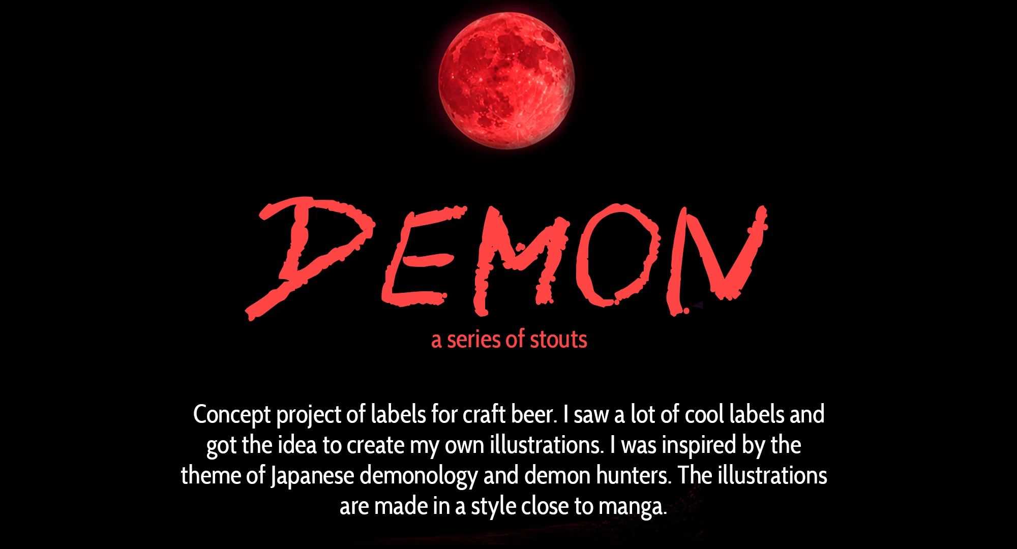 DEMON иллюстрации для пивных этикеток — Изображение №1 — Брендинг, Иллюстрация на Dprofile