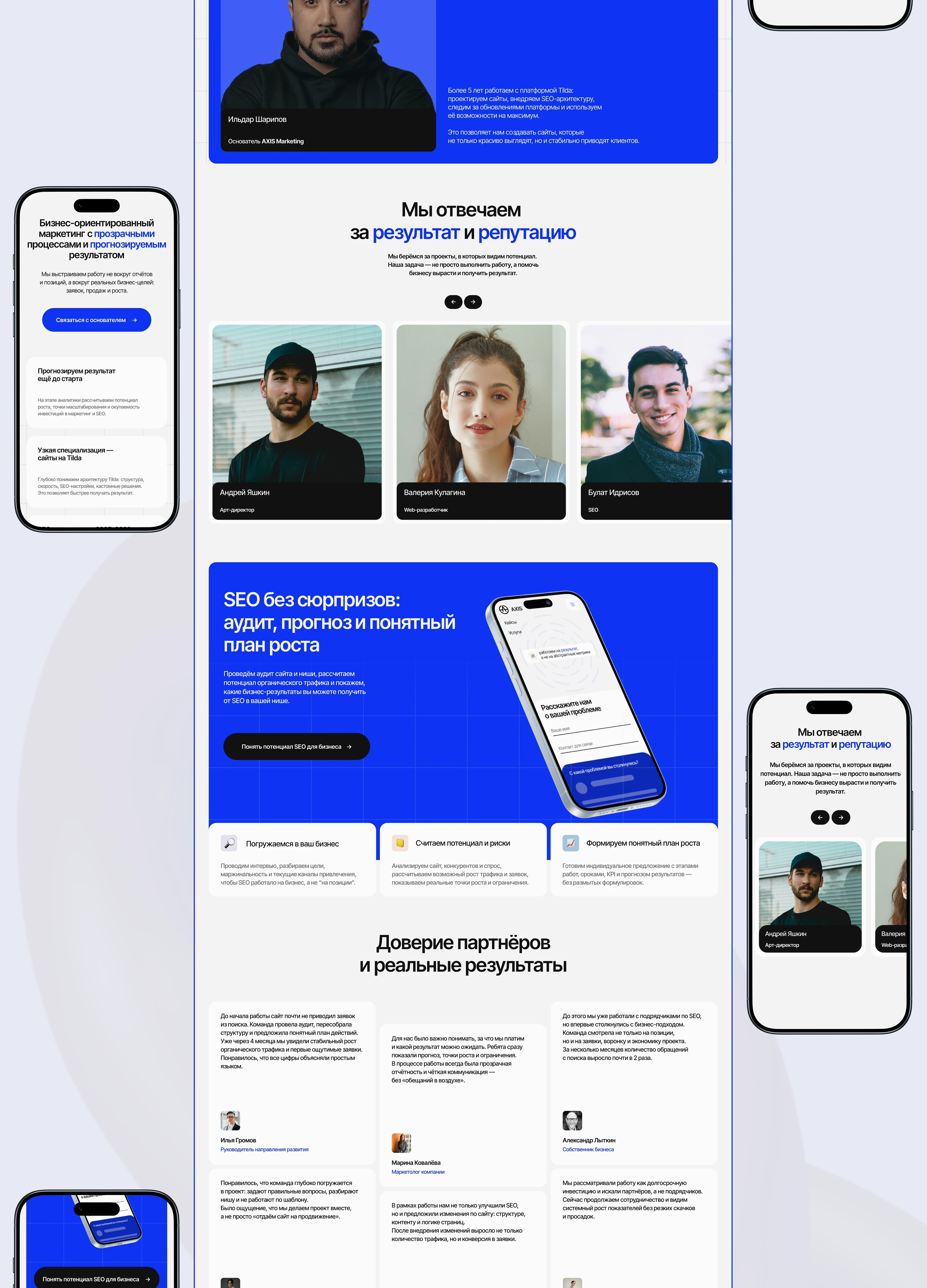 Сайт агентства комплексного маркетинга | UX/UI Design — Изображение №13 — Интерфейсы на Dprofile