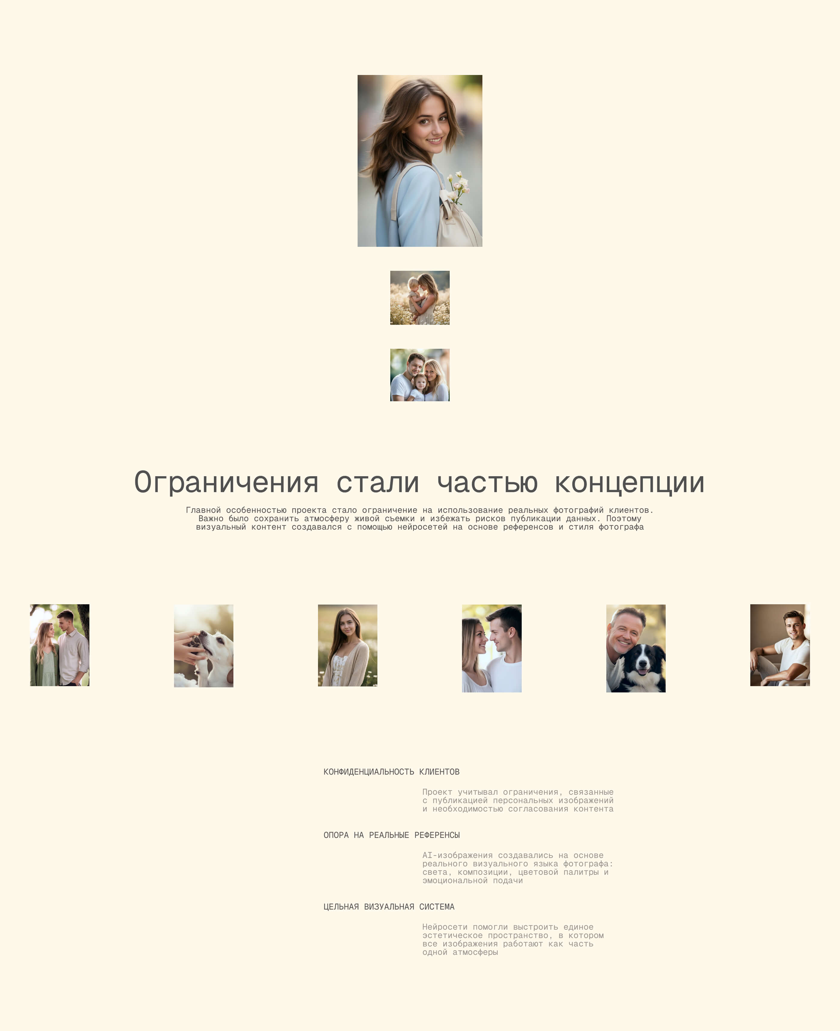 Сайт для фотографа Анны Васильевой — Изображение №5 — Интерфейсы, Анимация на Dprofile